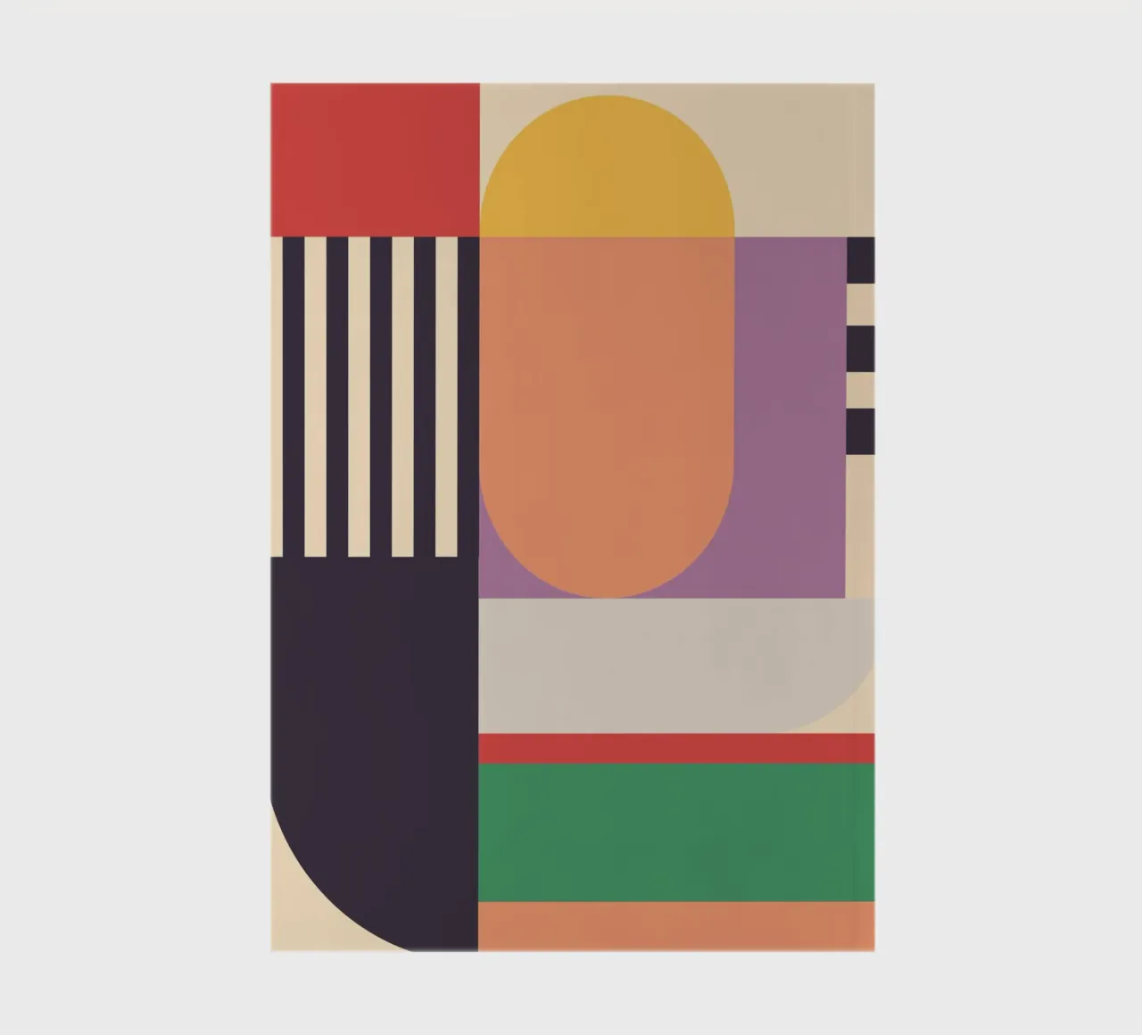 Geometrische Abstraktion 020 Notizbuch von Gaite