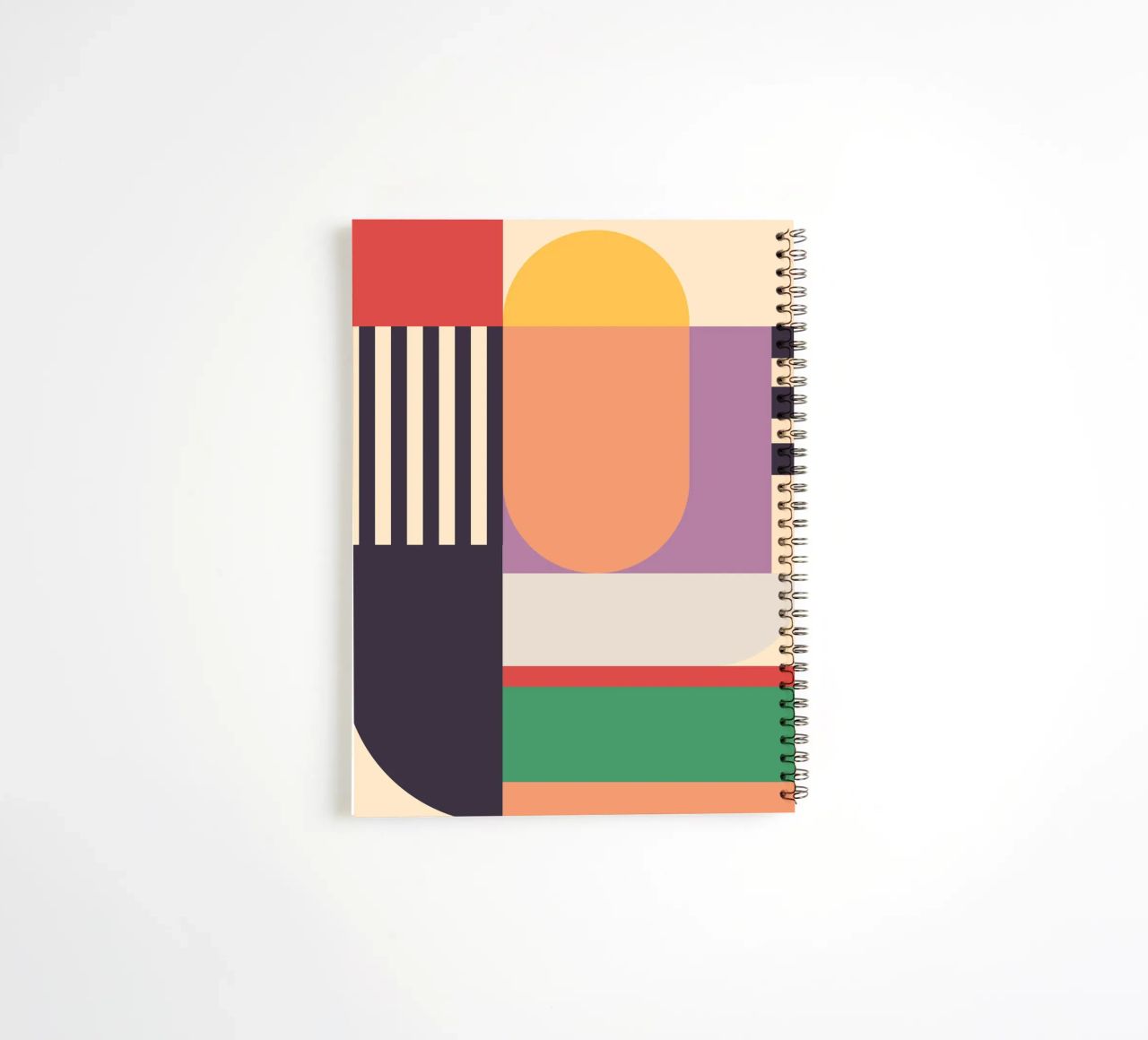 Geometric Abstraction 020 spiral notebook by Gaite