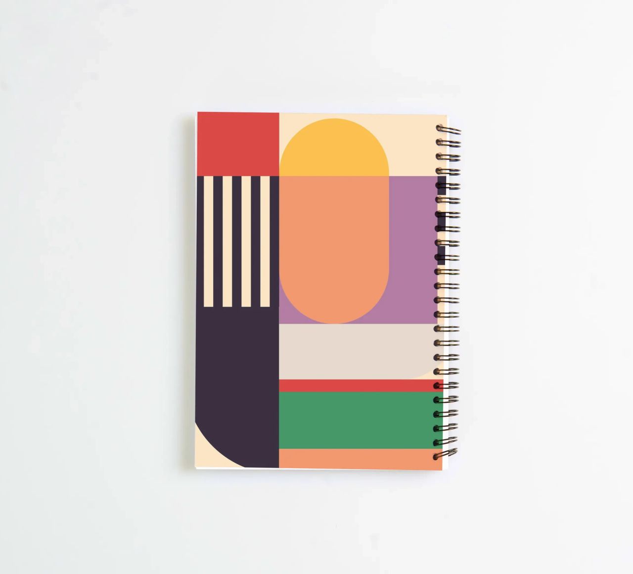 Geometric Abstraction 020 spiral notebook by Gaite