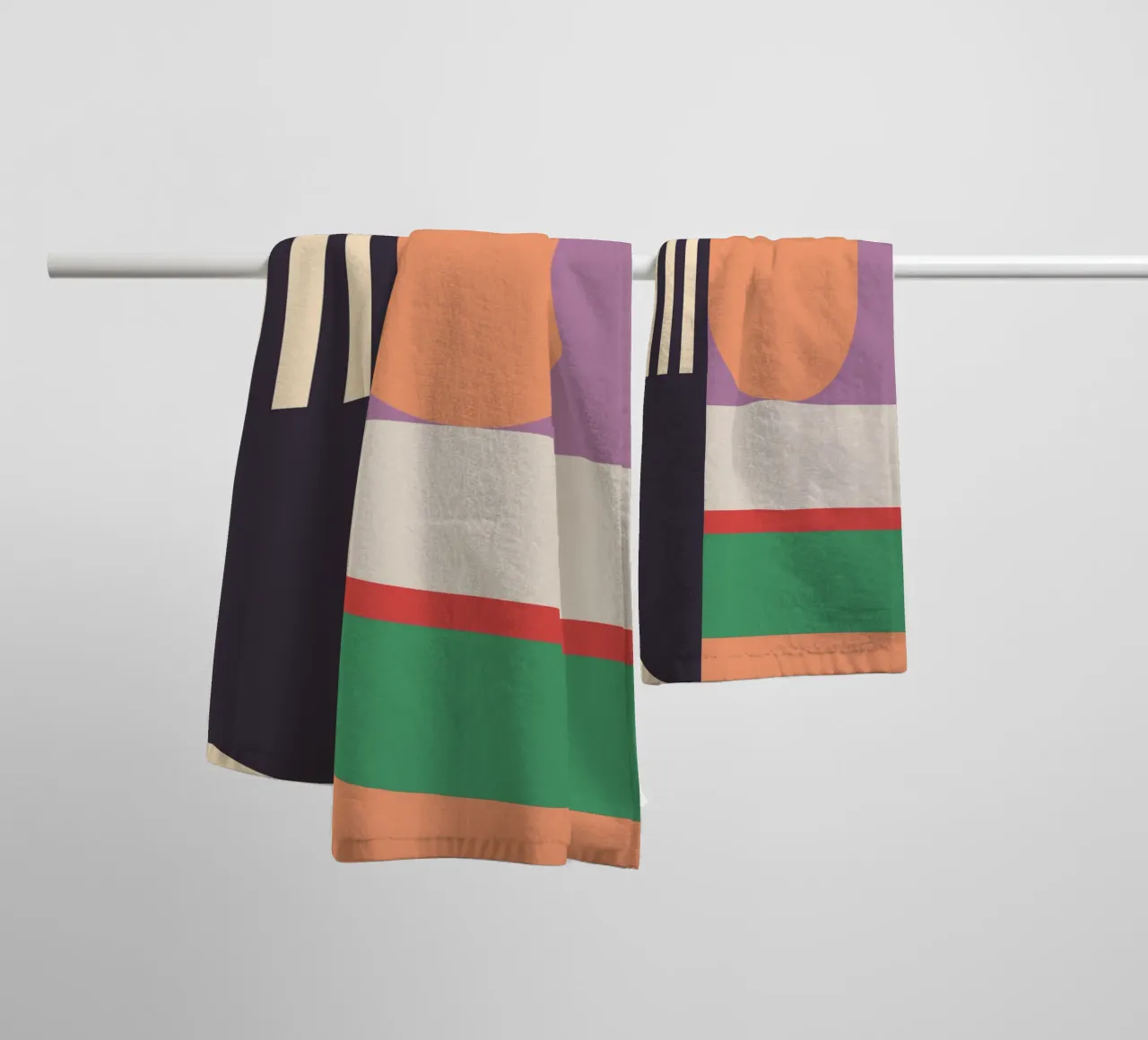 Geometrische Abstraktion 020 Handtuch von Gaite