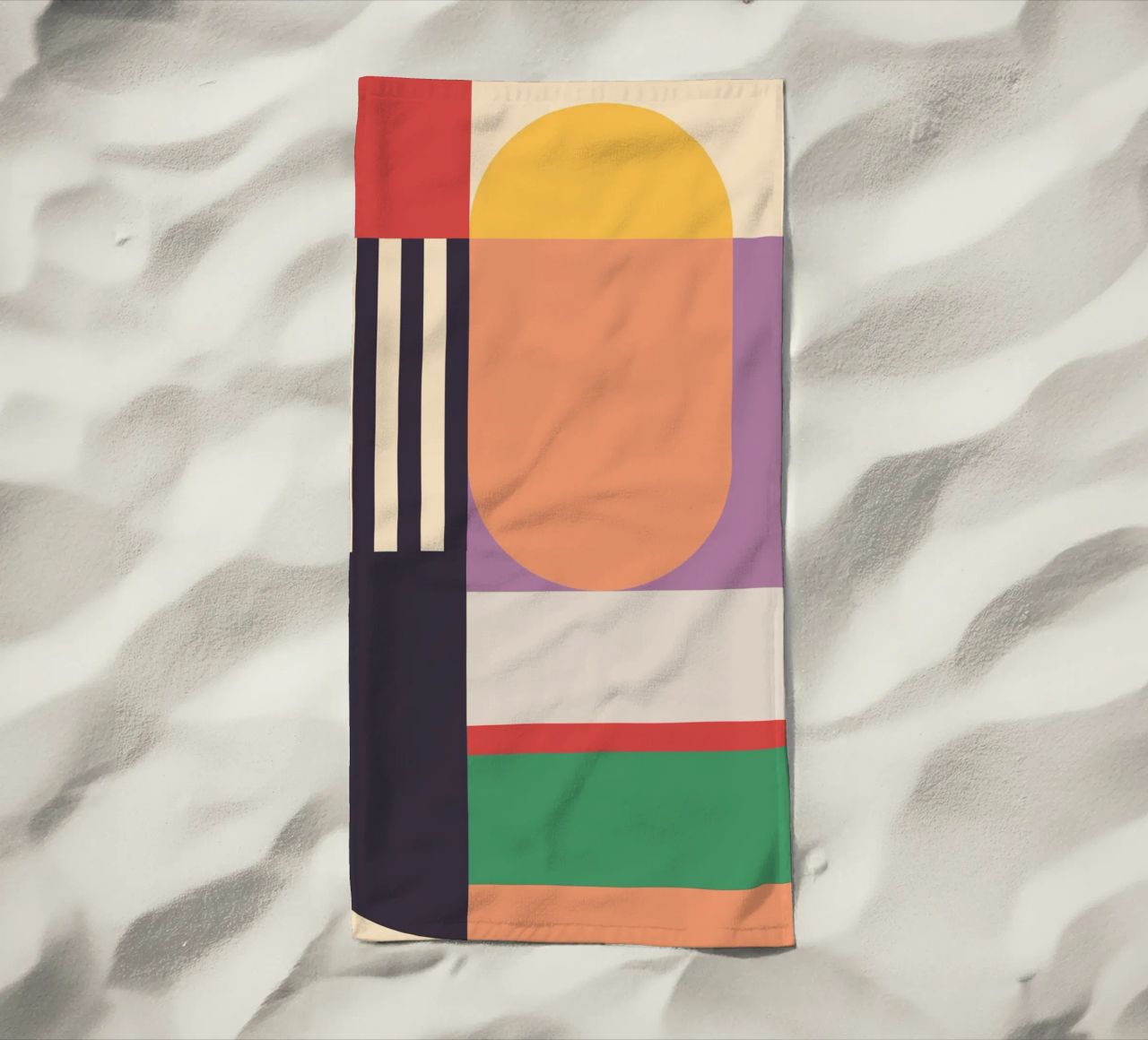 Geometric Abstraction 020 beach towel by Gaite