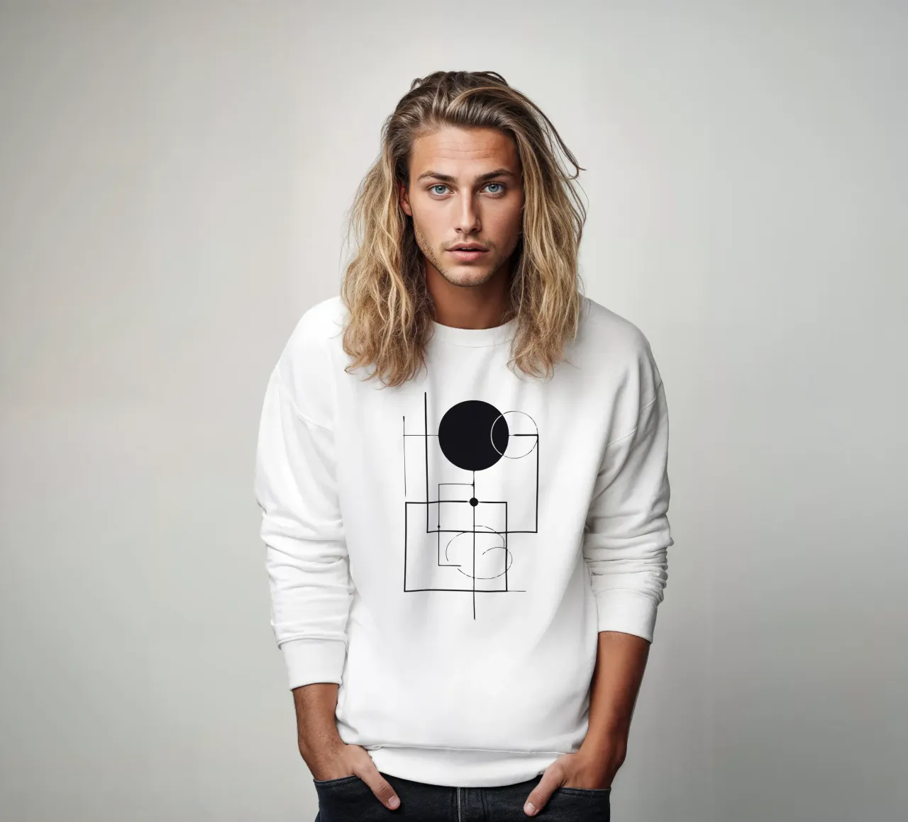 Geometría abstracta sudadera de artdesign1985