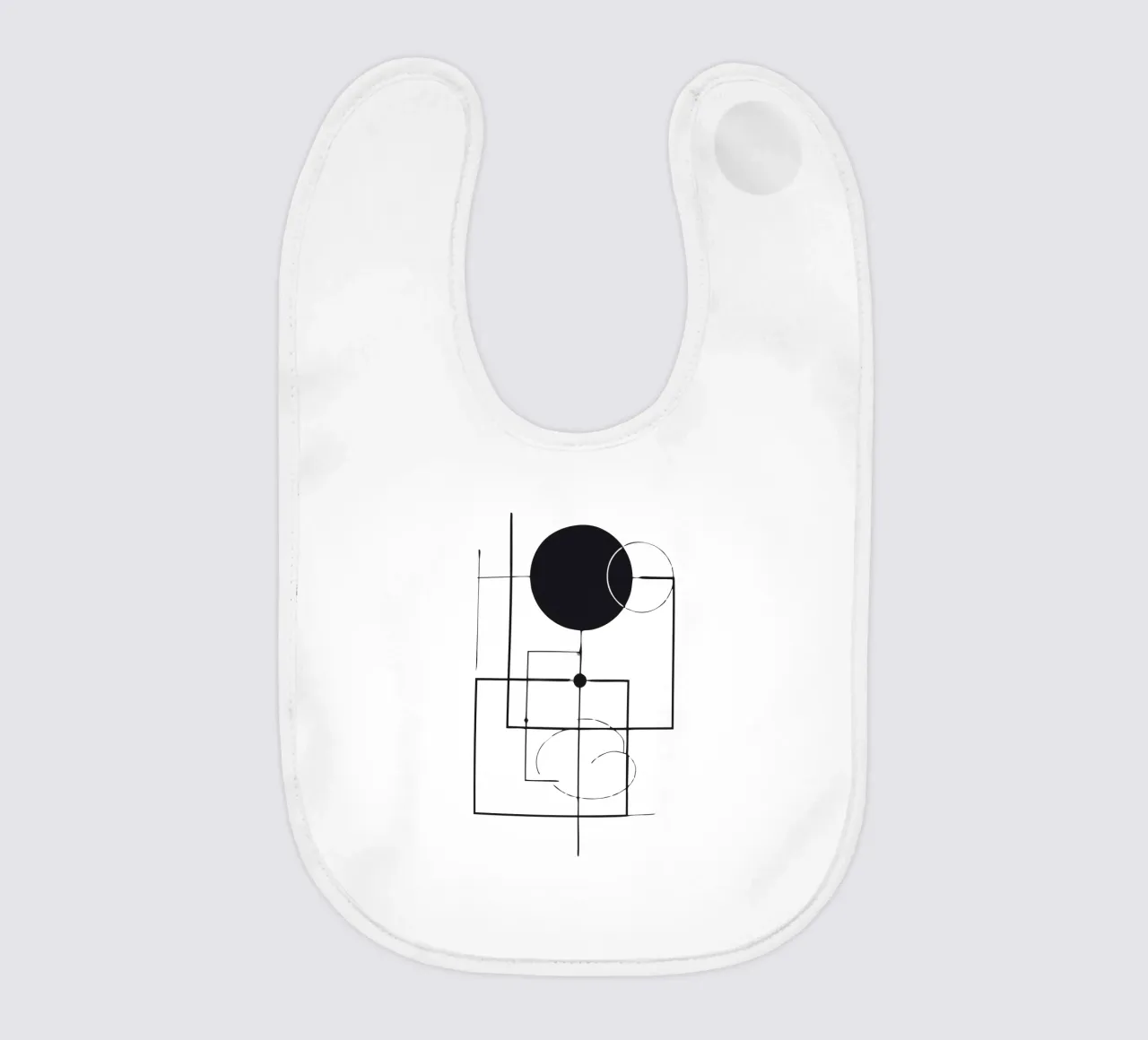 Abstract Geometry baby bib by artdesign1985
