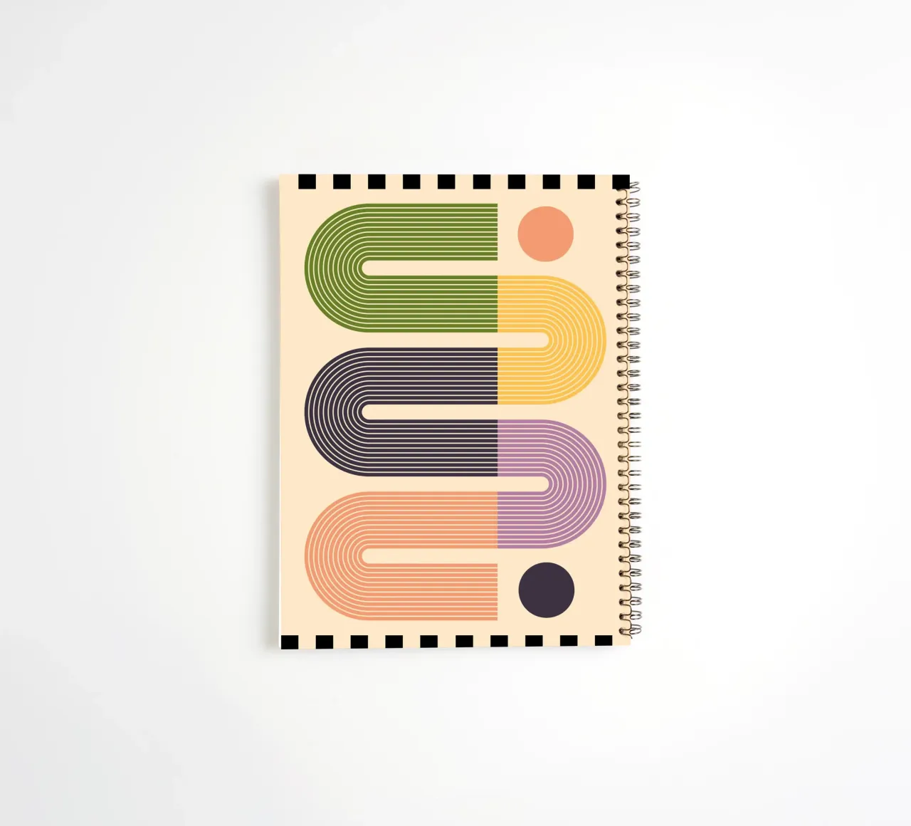 Geometric Abstraction 024 spiral notebook by Gaite