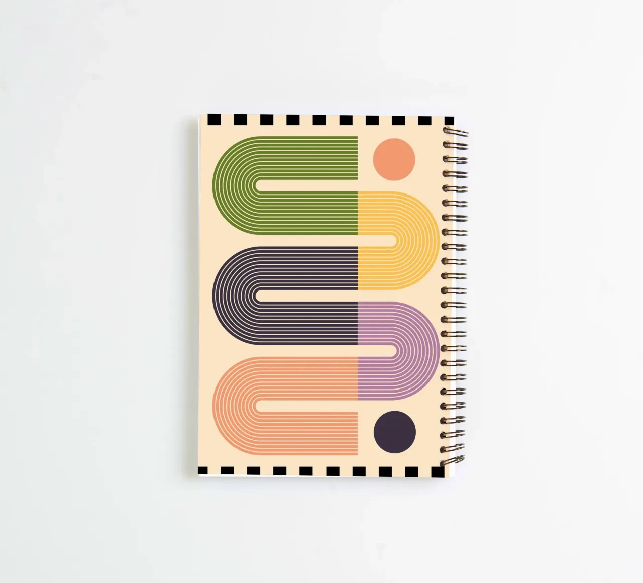 Geometric Abstraction 024 spiral notebook by Gaite