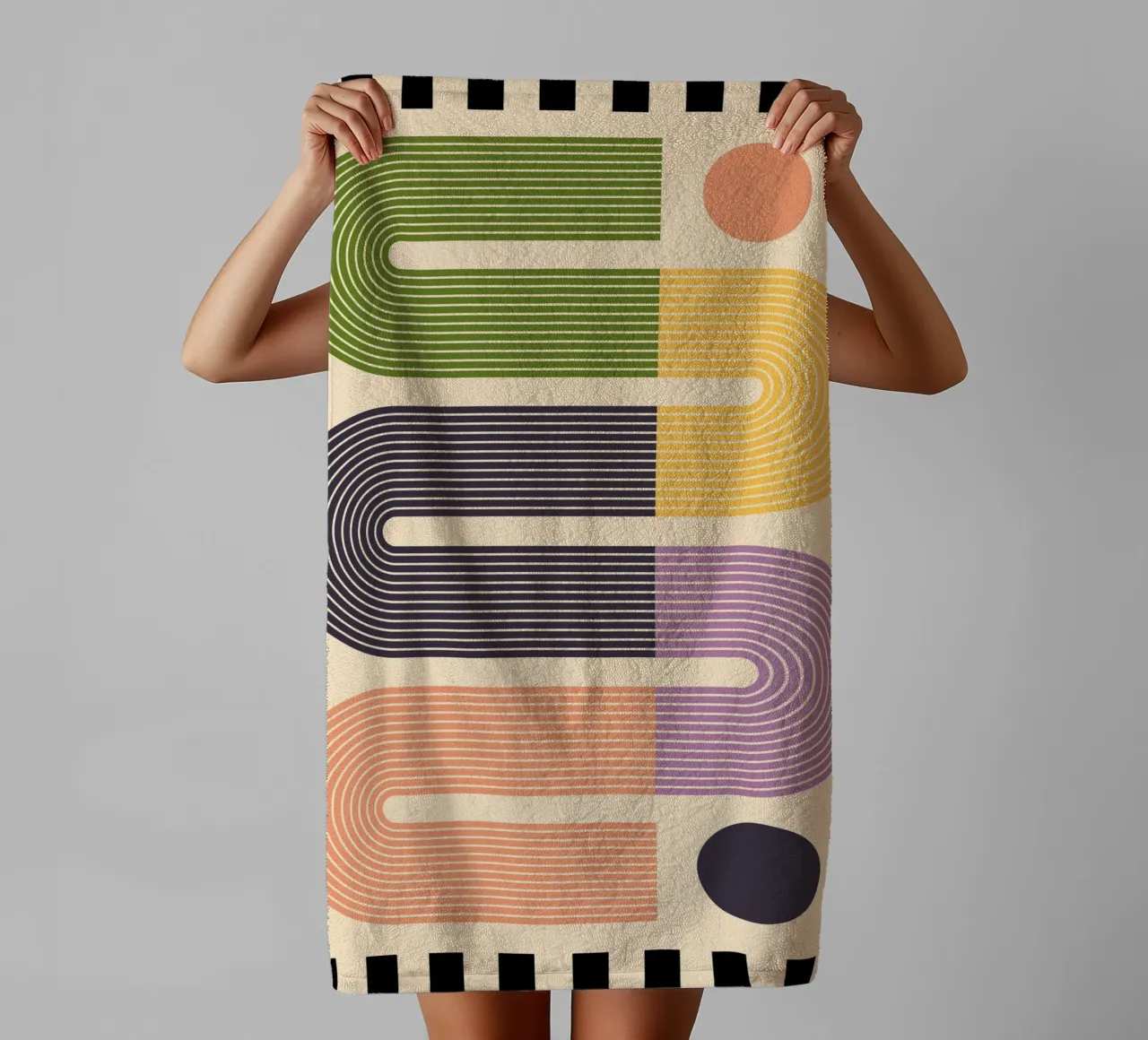 Geometric Abstraction 024 towel by Gaite
