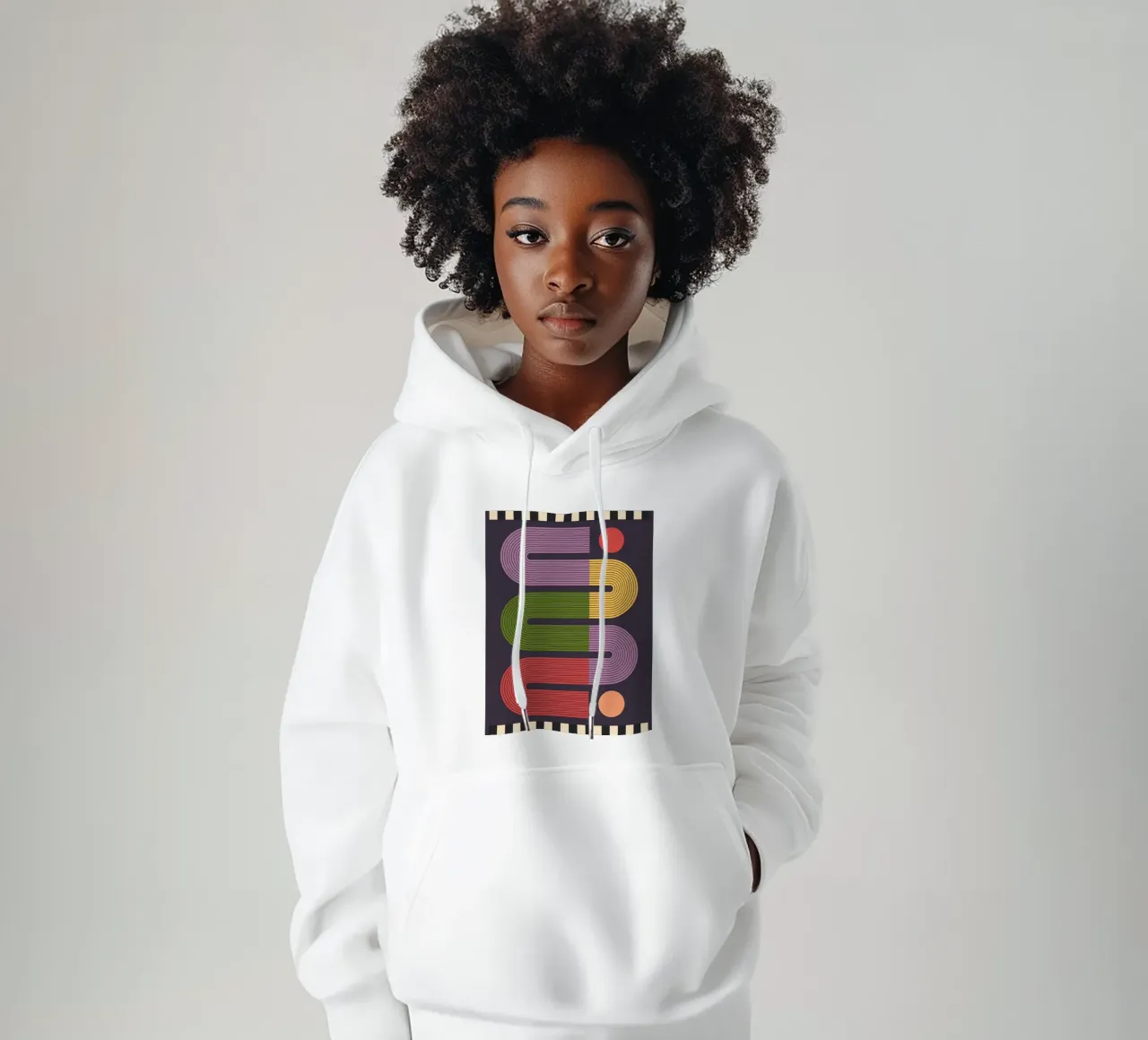 Abstracción geométrica 025 sudadera con capucha de Gaite