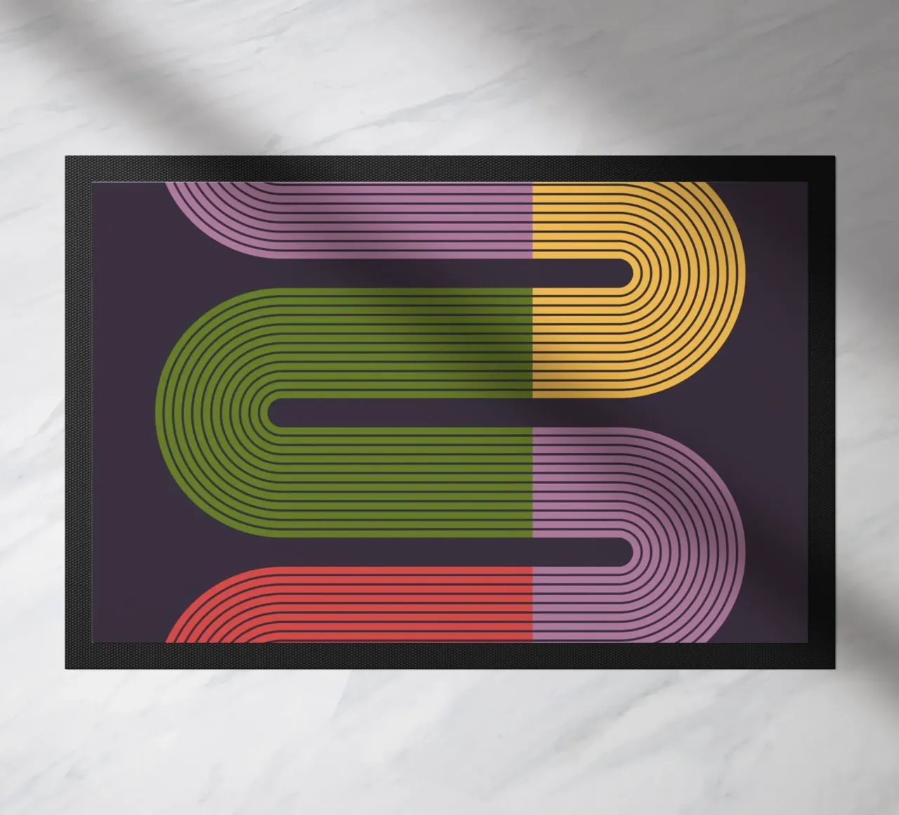 Geometric Abstraction 025 doormat by Gaite