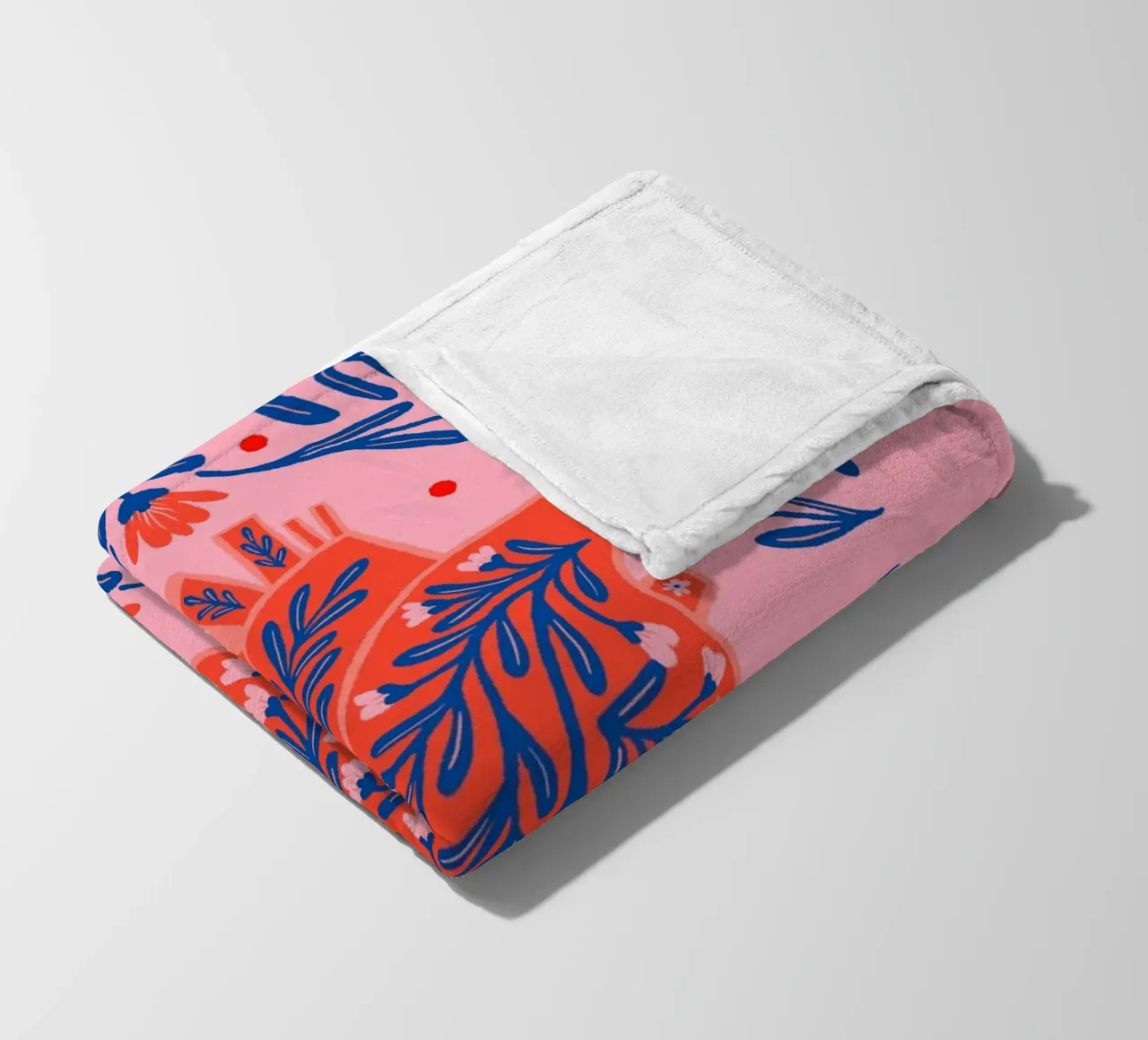Cuore anatomico floreale coperta in pile da Wackapacka