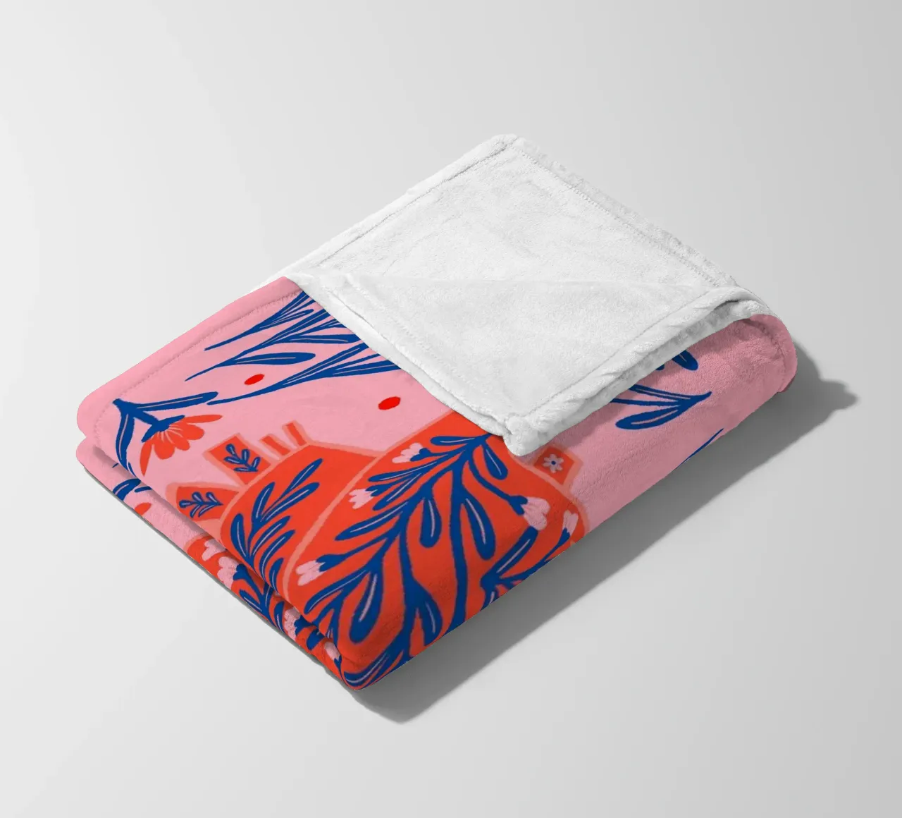 Cuore anatomico floreale coperta in pile da Wackapacka