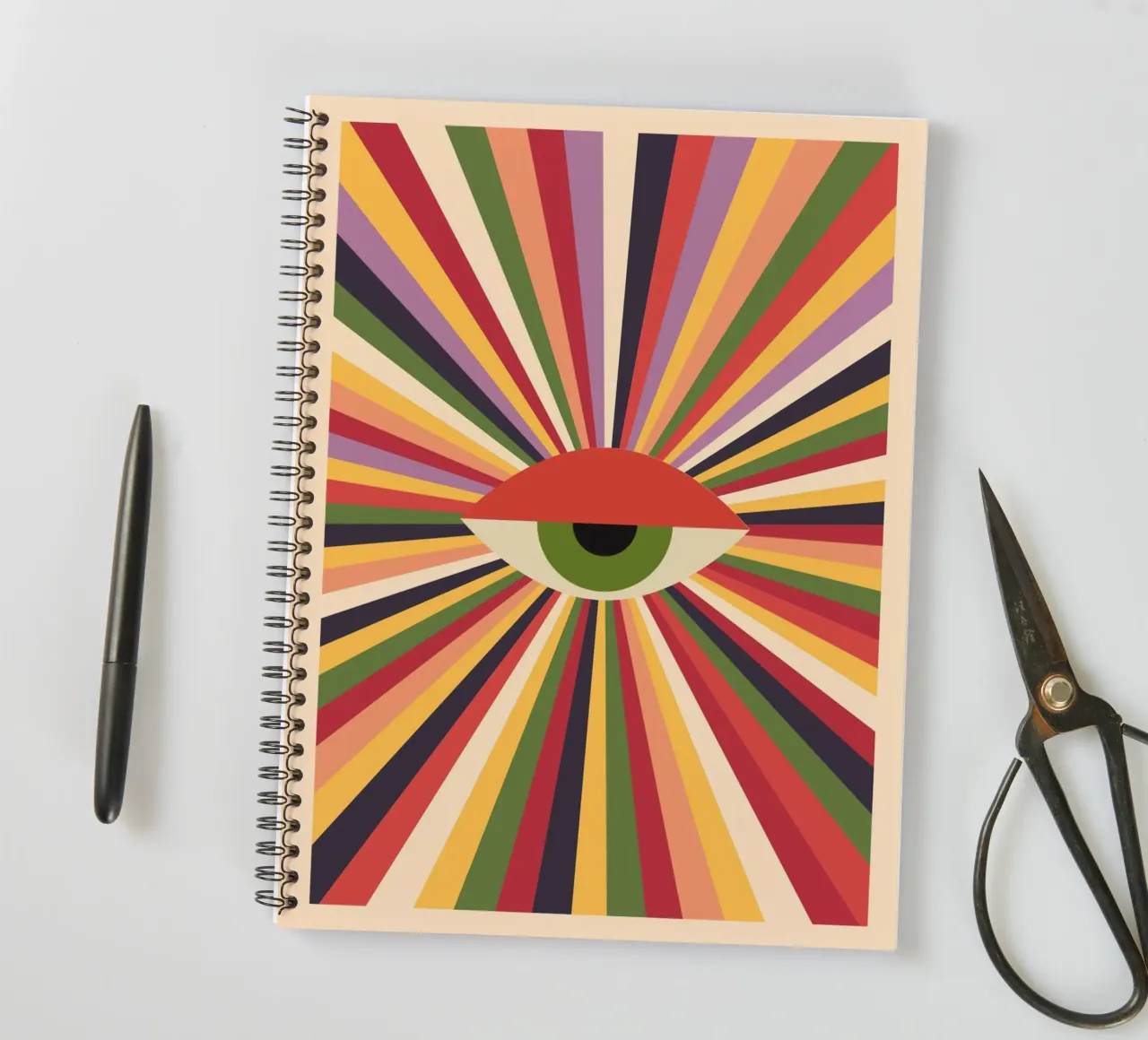 Geometric Abstraction 027 spiral notebook by Gaite