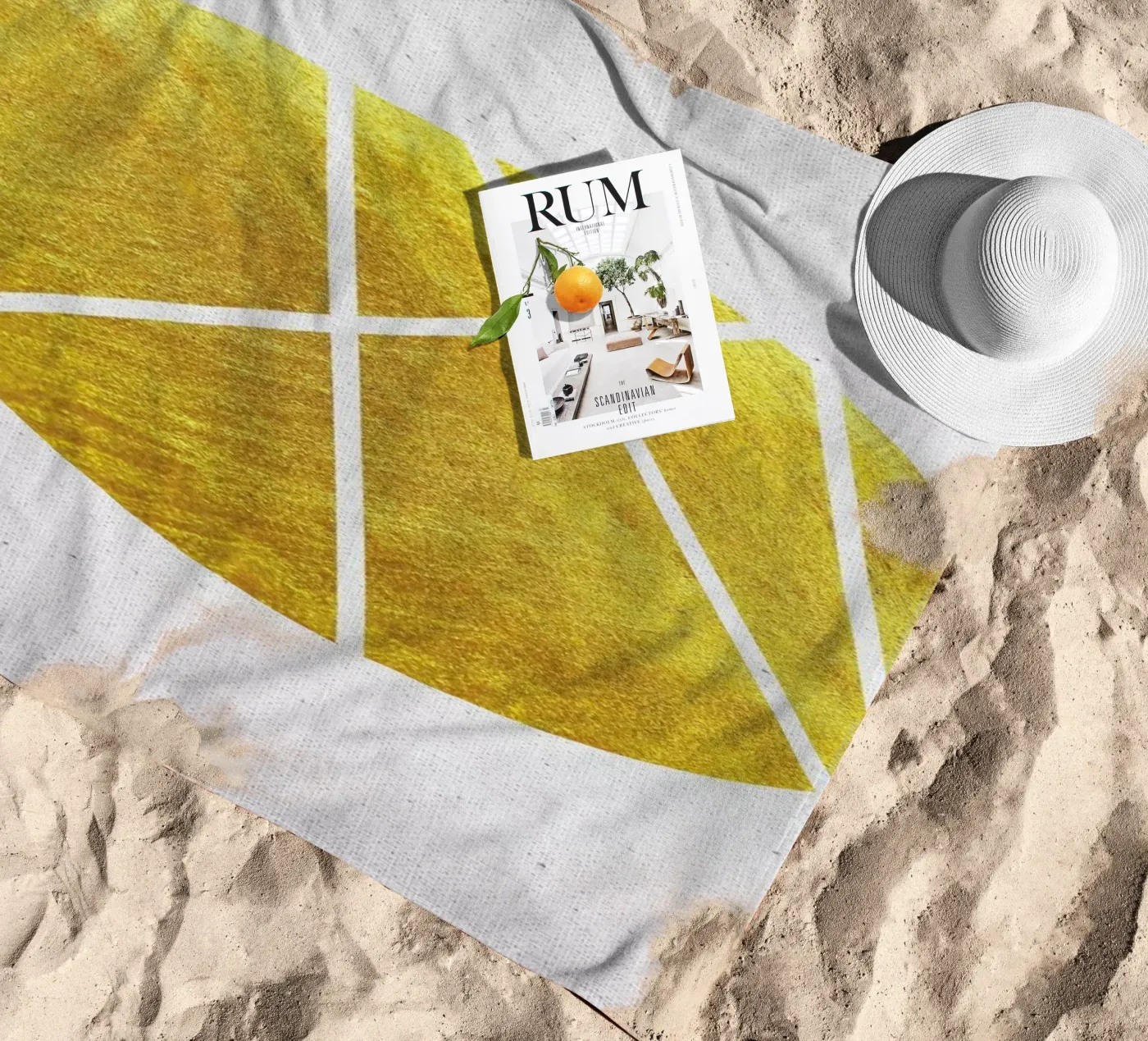 Circle03 Strandtuch von Froilein Juno