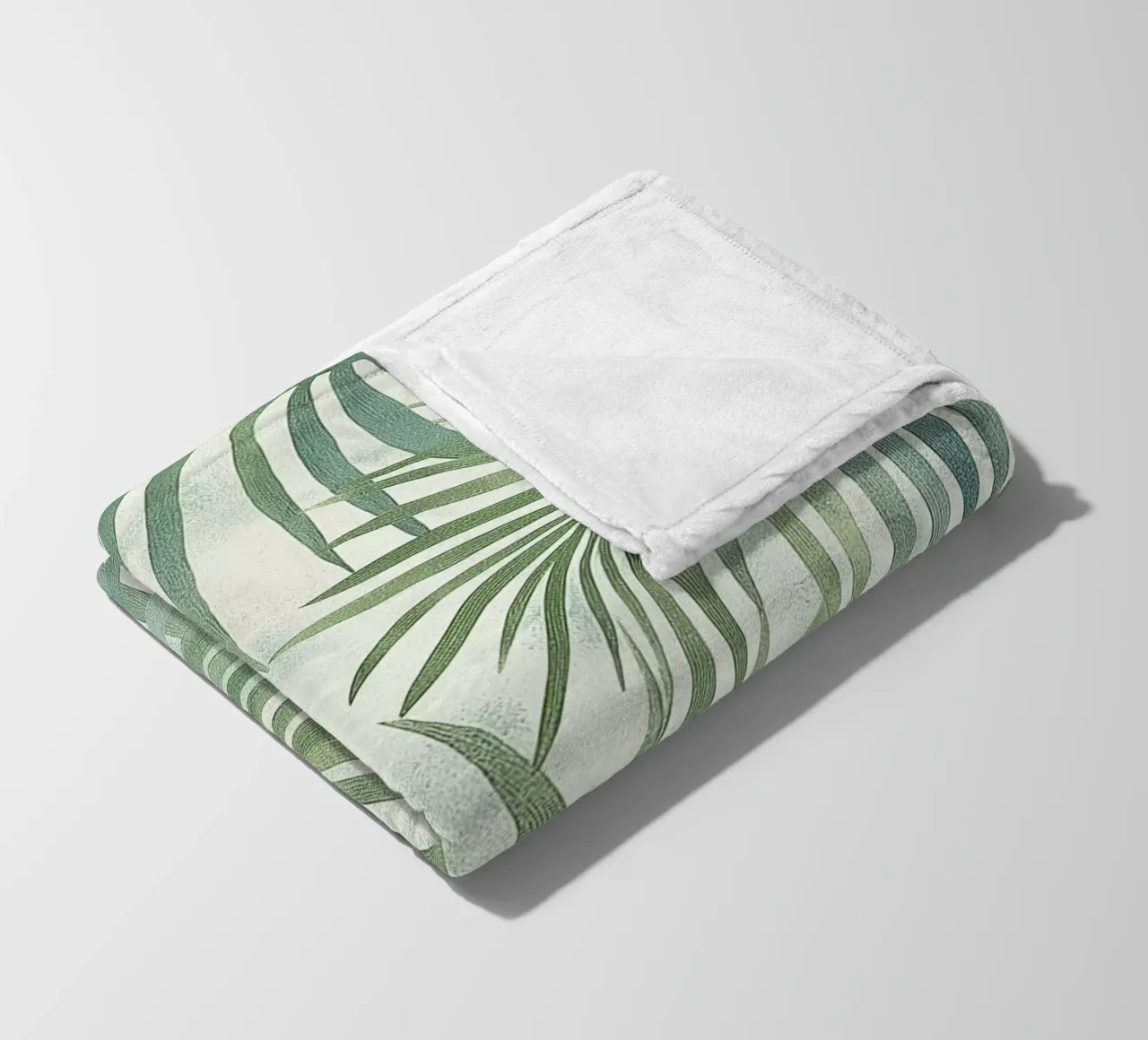 Foglie di palma botaniche Boho Tropical Greenery Piante d'arte coperta in pile da Gentle Echoes Art
