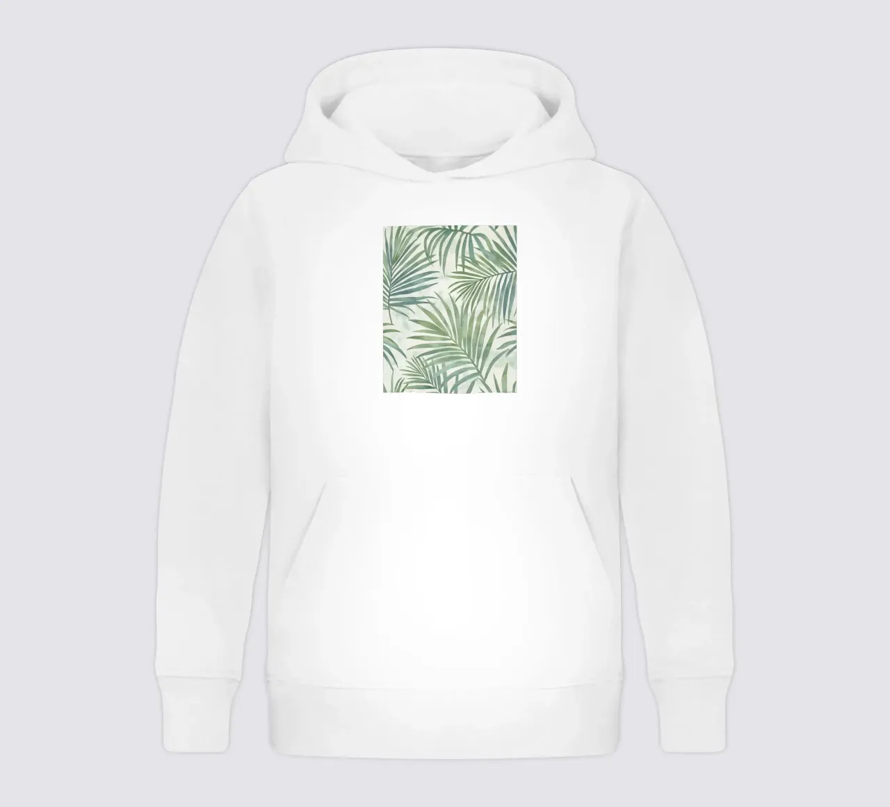 Foglie di palma botaniche Boho Tropical Greenery Piante d'arte felpa bambino con cappuccio da Gentle Echoes Art