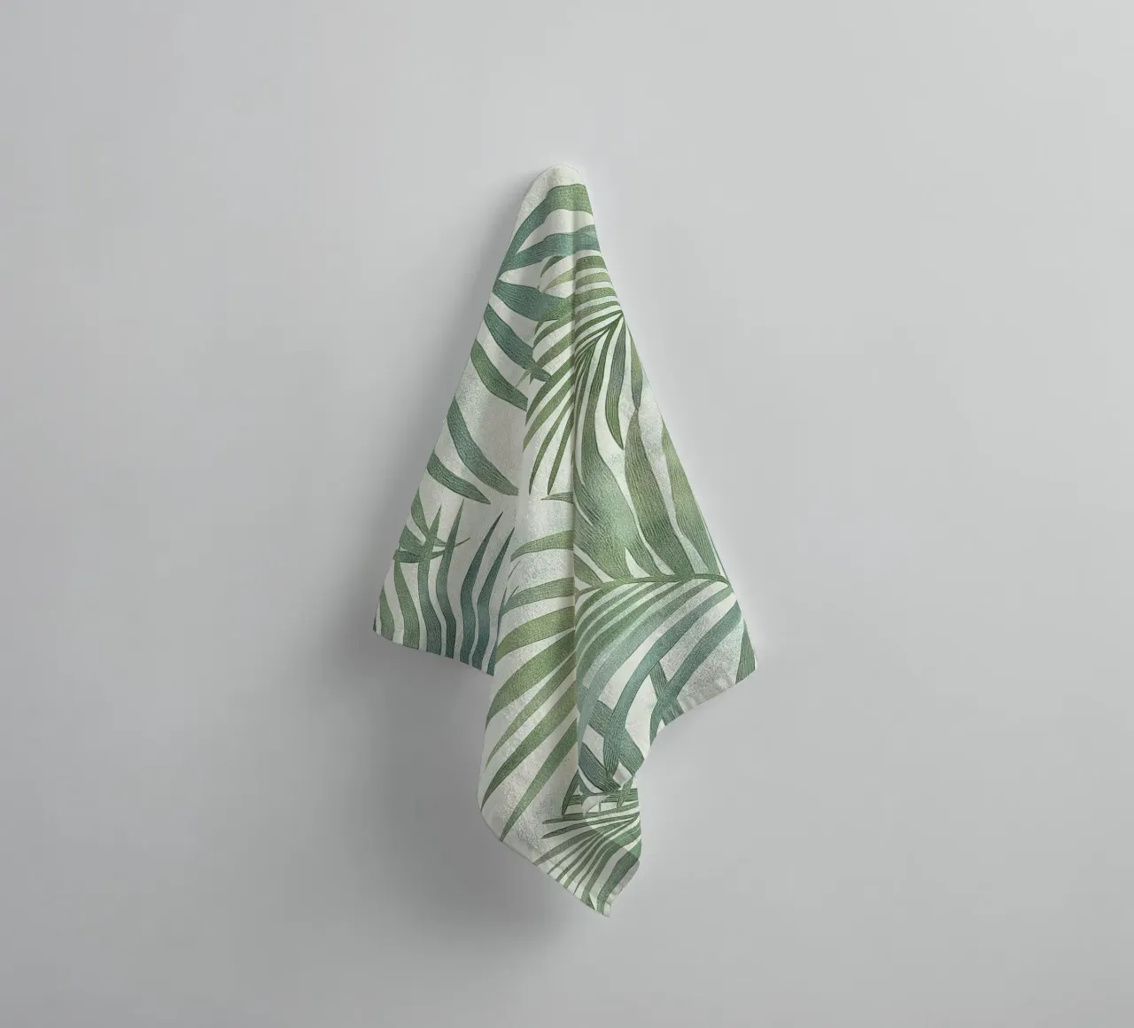 Foglie di palma botaniche Boho Tropical Greenery Piante d'arte asciugamano da bagno da Gentle Echoes Art