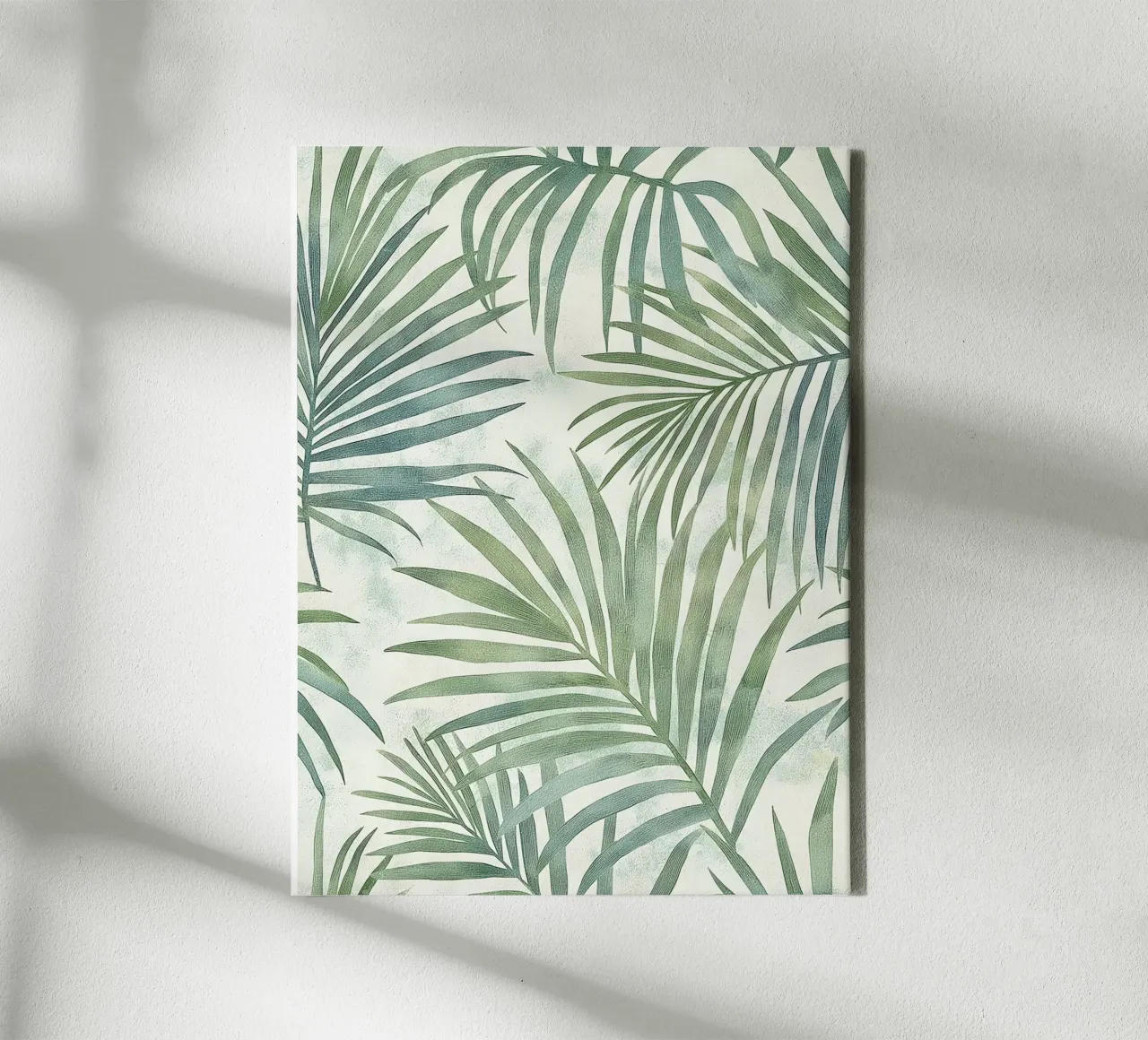 Foglie di palma botaniche Boho Tropical Greenery Piante d'arte tela con Cornice a cassetta da Gentle Echoes Art