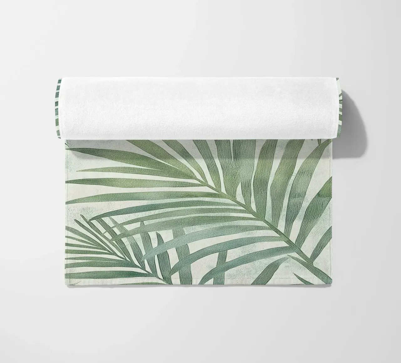 Foglie di palma botaniche Boho Tropical Greenery Piante d'arte telo mare da Gentle Echoes Art
