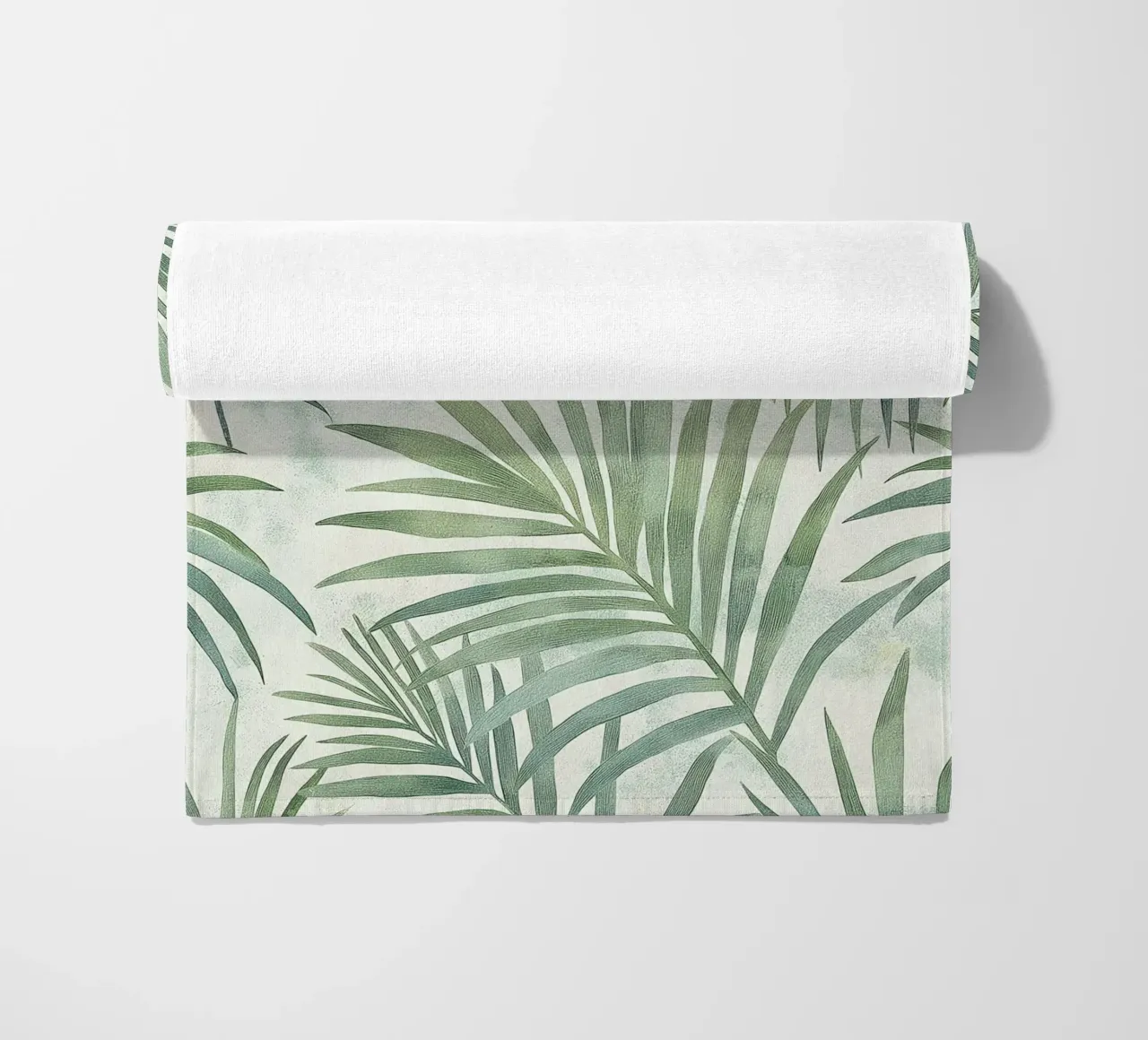 Foglie di palma botaniche Boho Tropical Greenery Piante d'arte telo mare da Gentle Echoes Art
