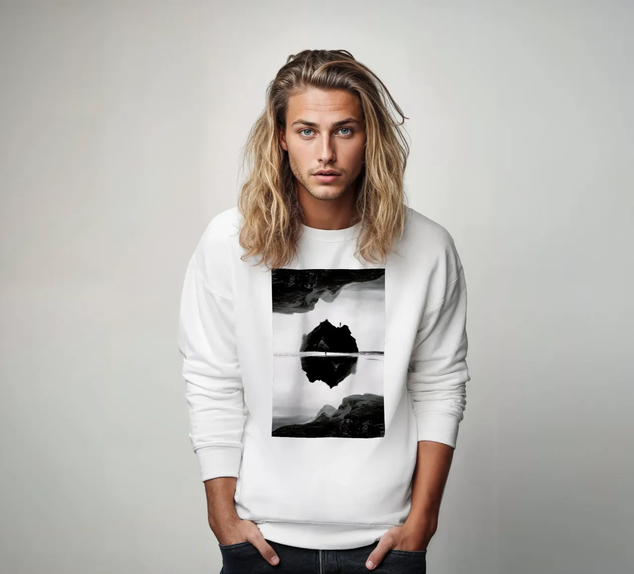 Black Isolation Island felpa da Stoian Hitrov