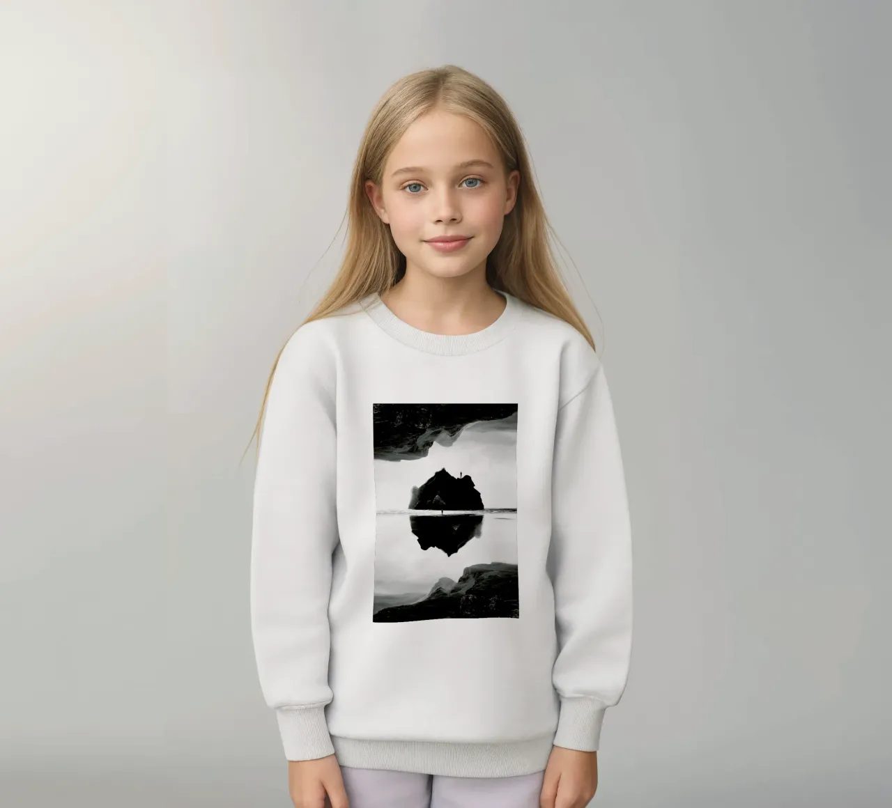 Black Isolation Island felpa bambino da Stoian Hitrov