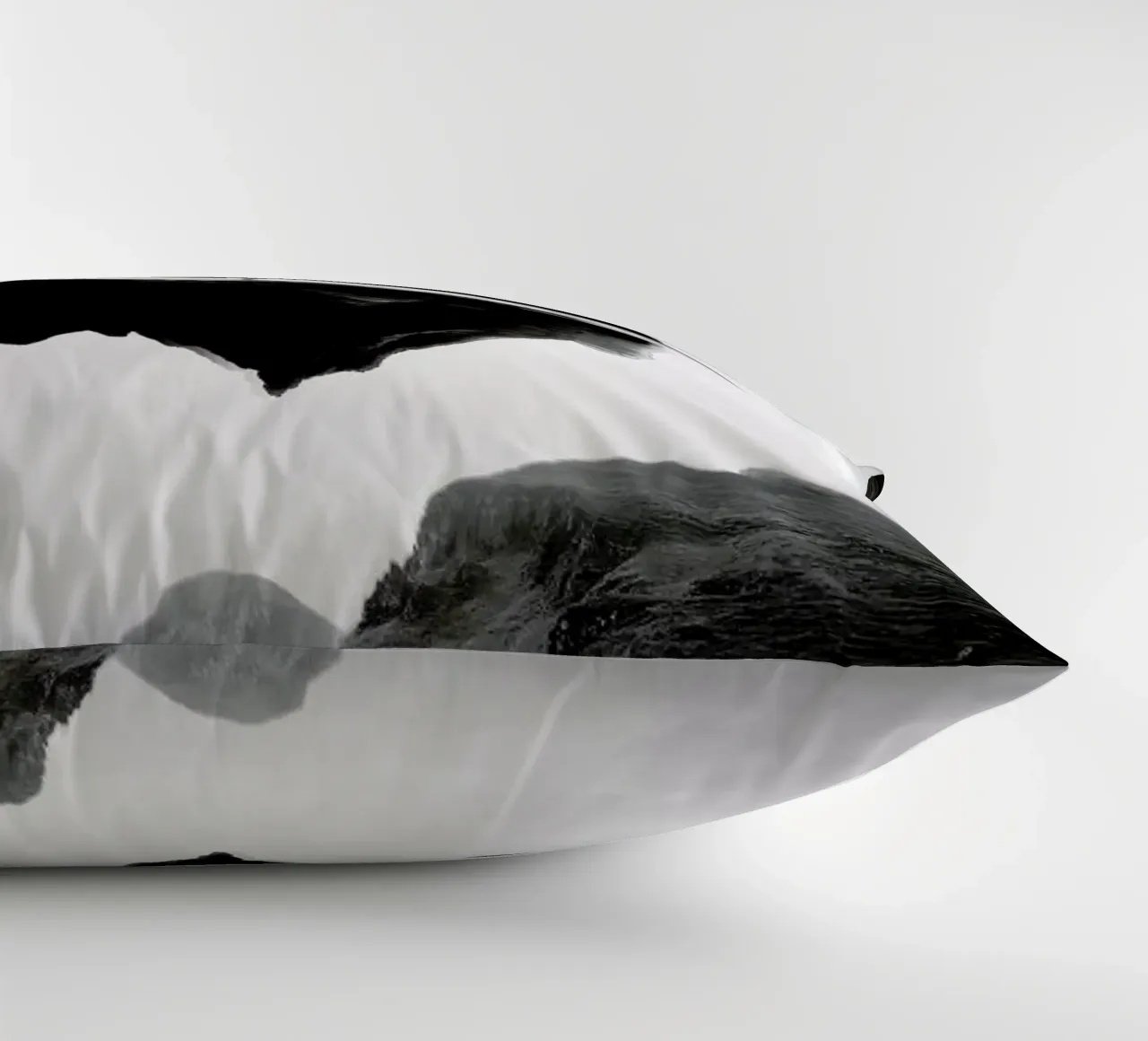 Black Isolation Island cuscino da Stoian Hitrov