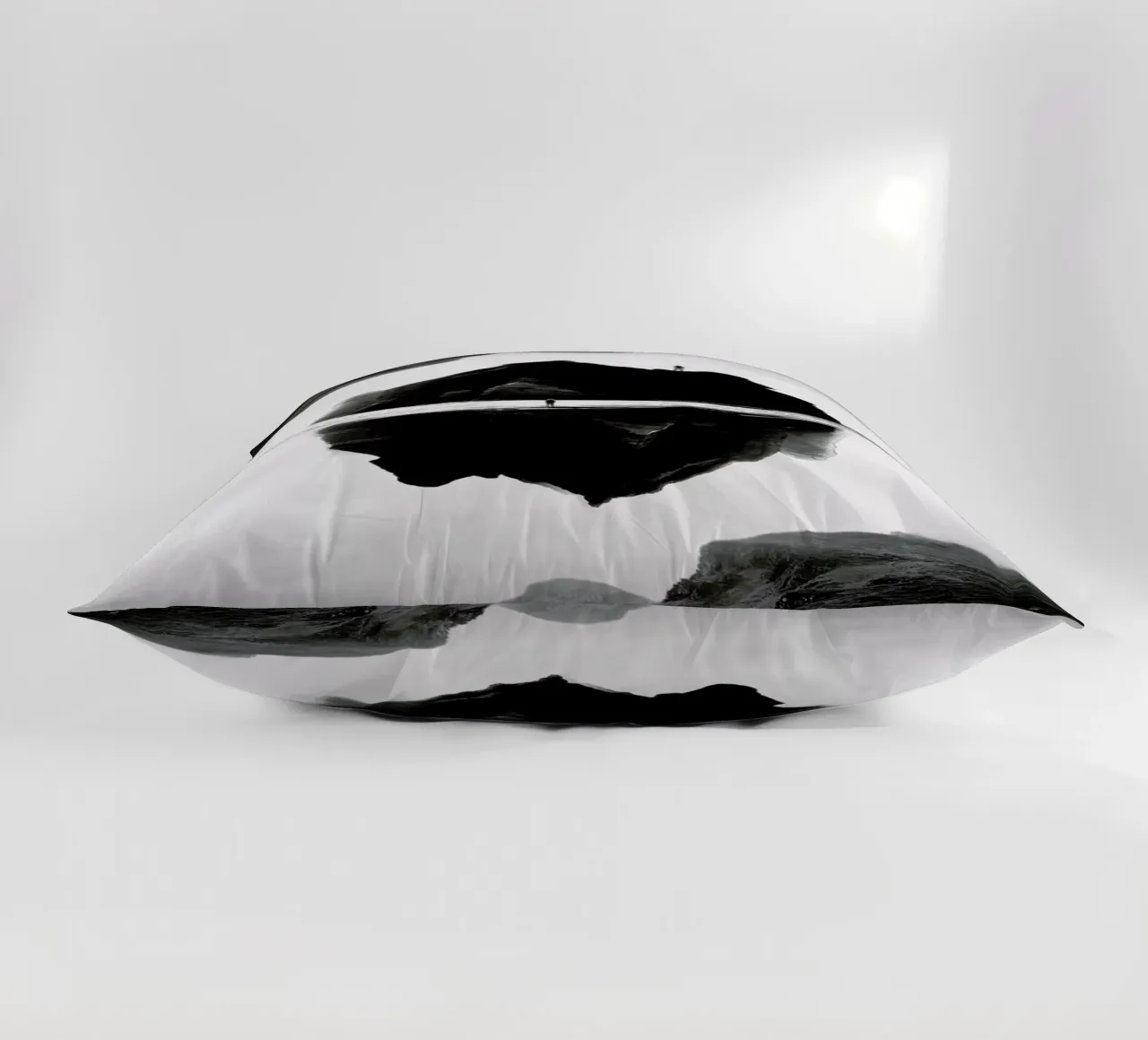 Black Isolation Island cuscino da Stoian Hitrov