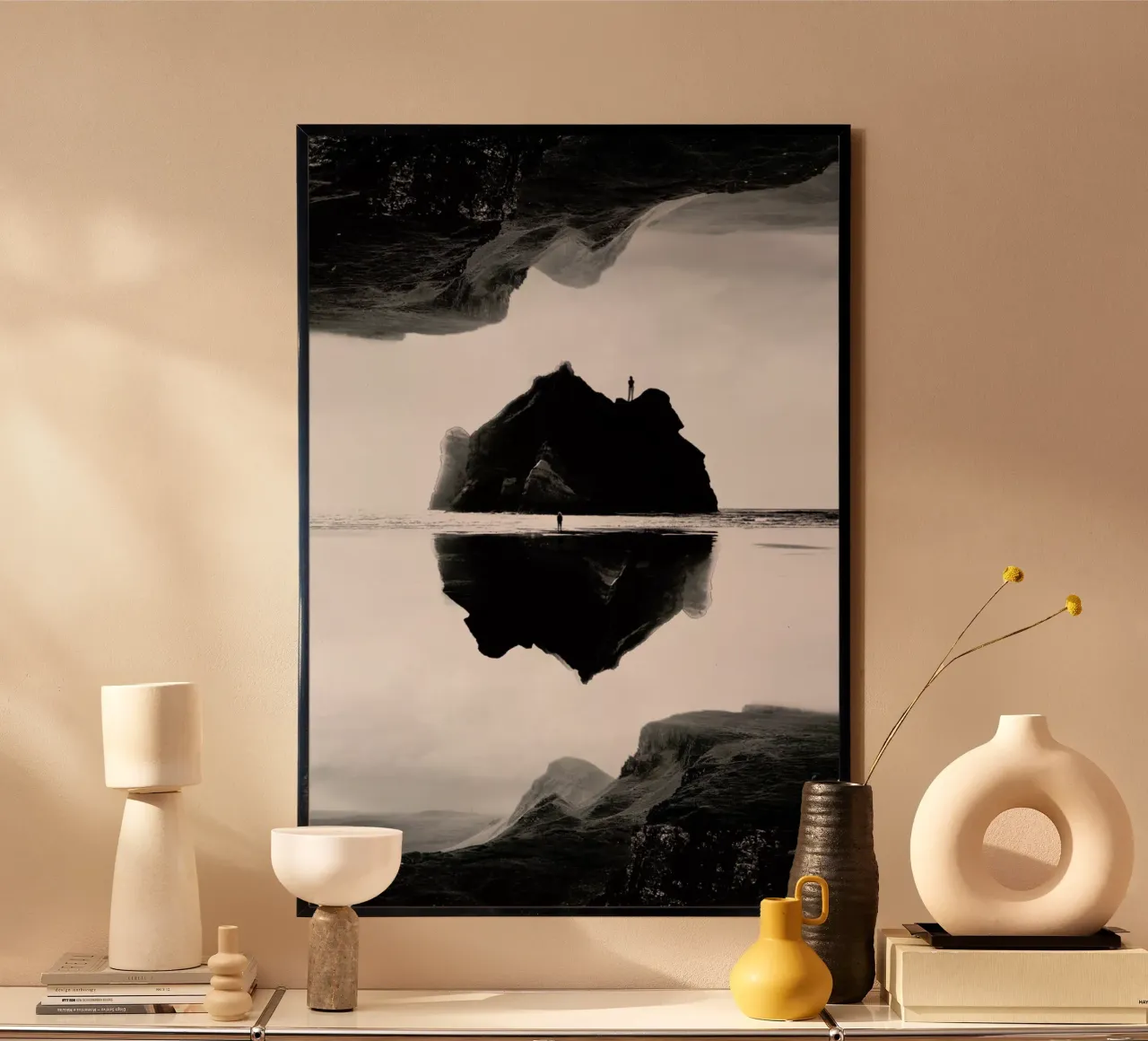 Black Isolation Island carta hahnemühle da Stoian Hitrov