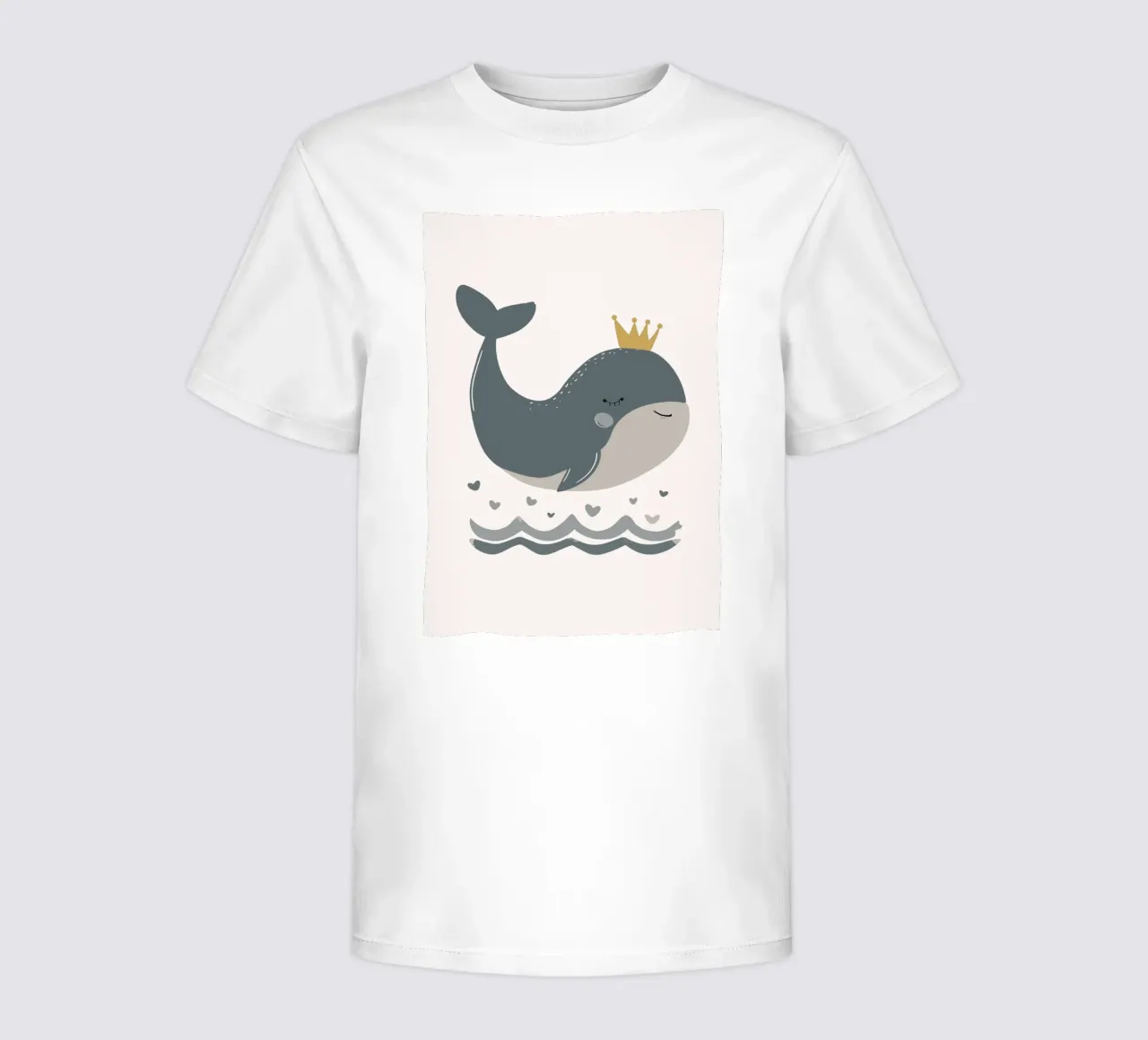 Whale with crown kids t-shirt by KidzStudio