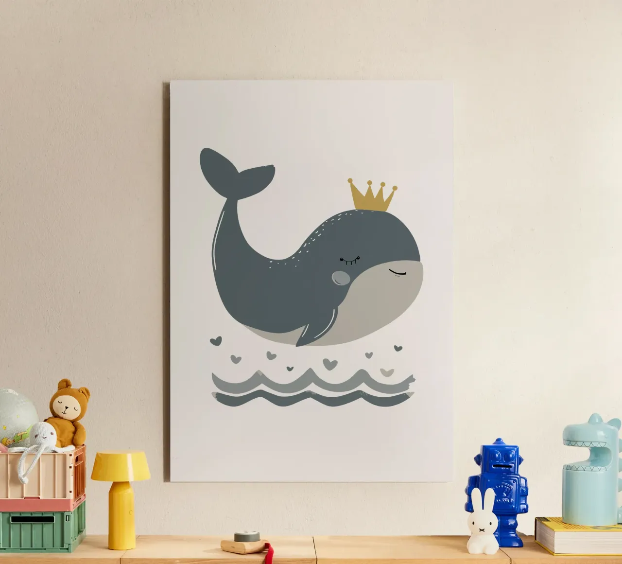 Whale with crown forex plate by KidzStudio