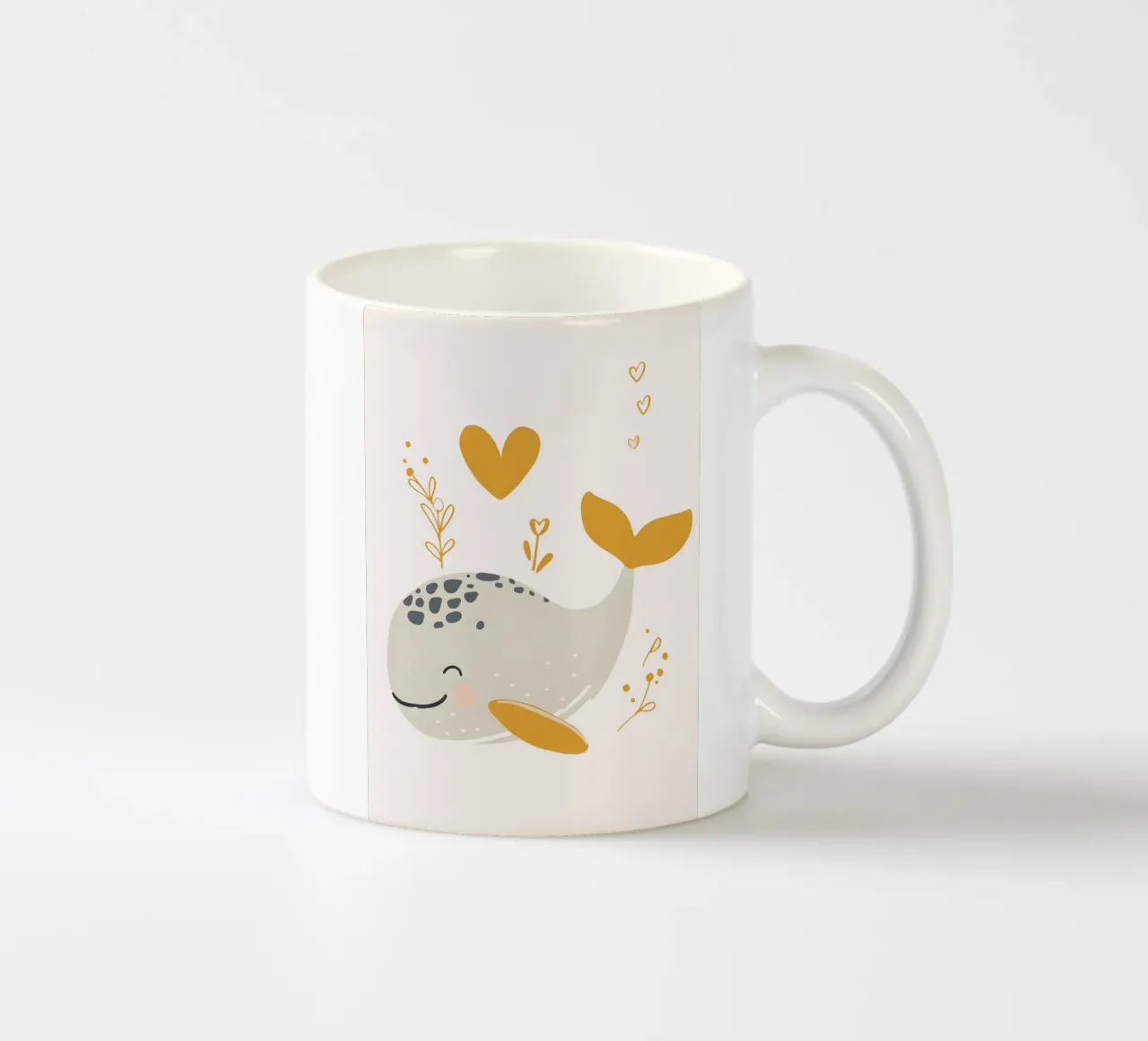süßes Walmotiv – Liebevolle Wandkunst Keramik Tasse von KidzStudio