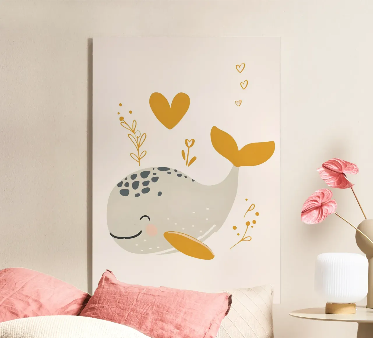 süßes Walmotiv – Liebevolle Wandkunst Acryl-Glas von KidzStudio