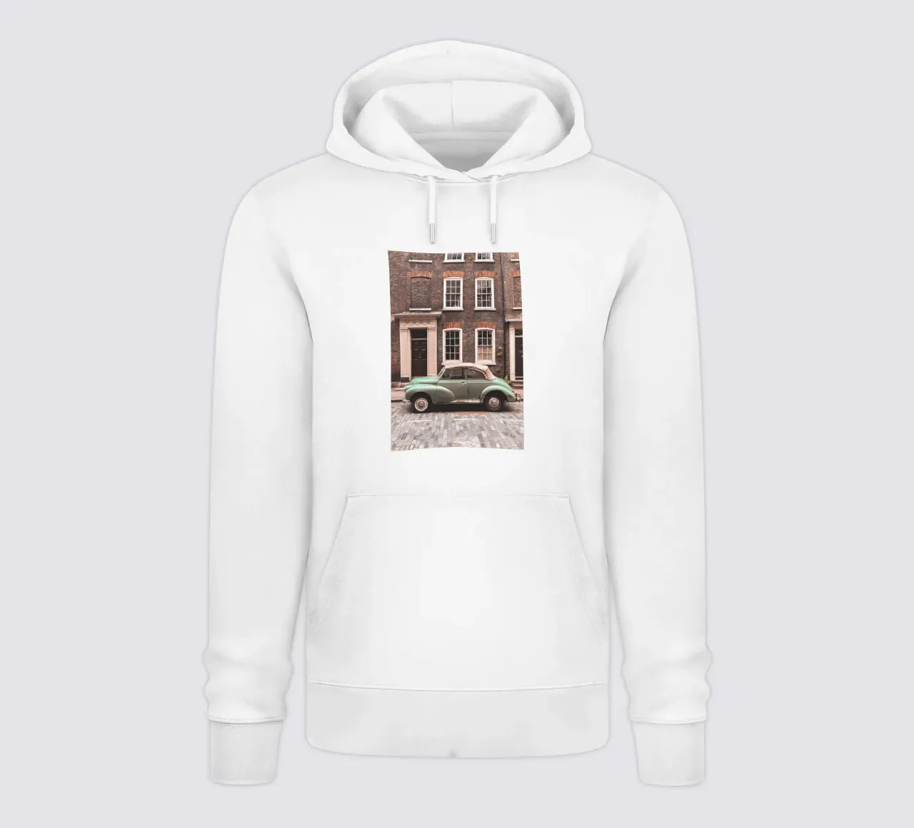 Londra, Inghilterra I Auto d'epoca retrò felpa con cappuccio da Julie Travel Photography