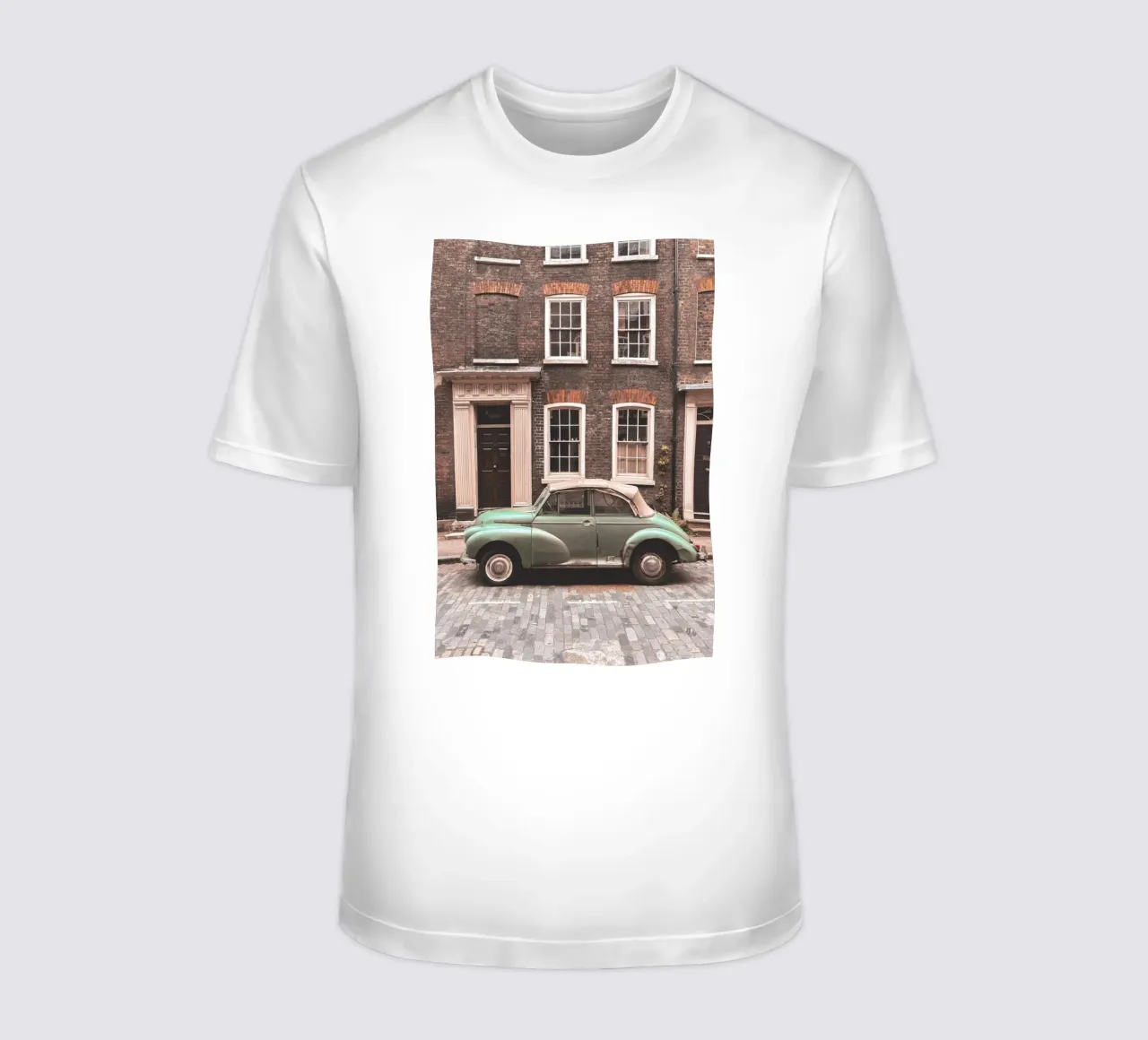 Londra, Inghilterra I Auto d'epoca retrò t-shirt da Julie Travel Photography