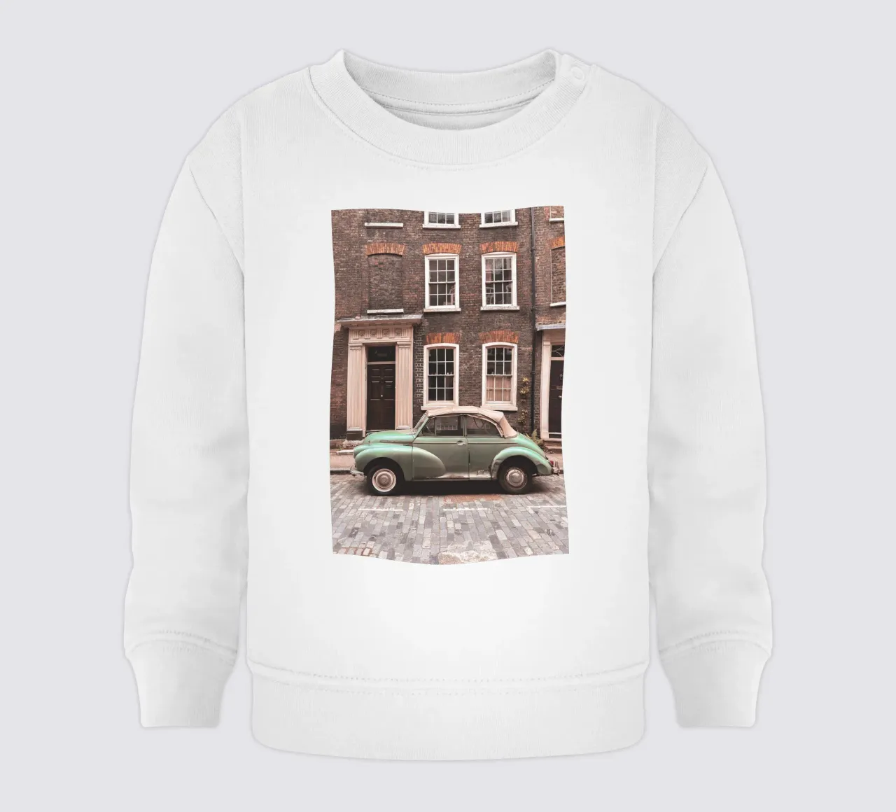 Londra, Inghilterra I Auto d'epoca retrò felpa neonato da Julie Travel Photography