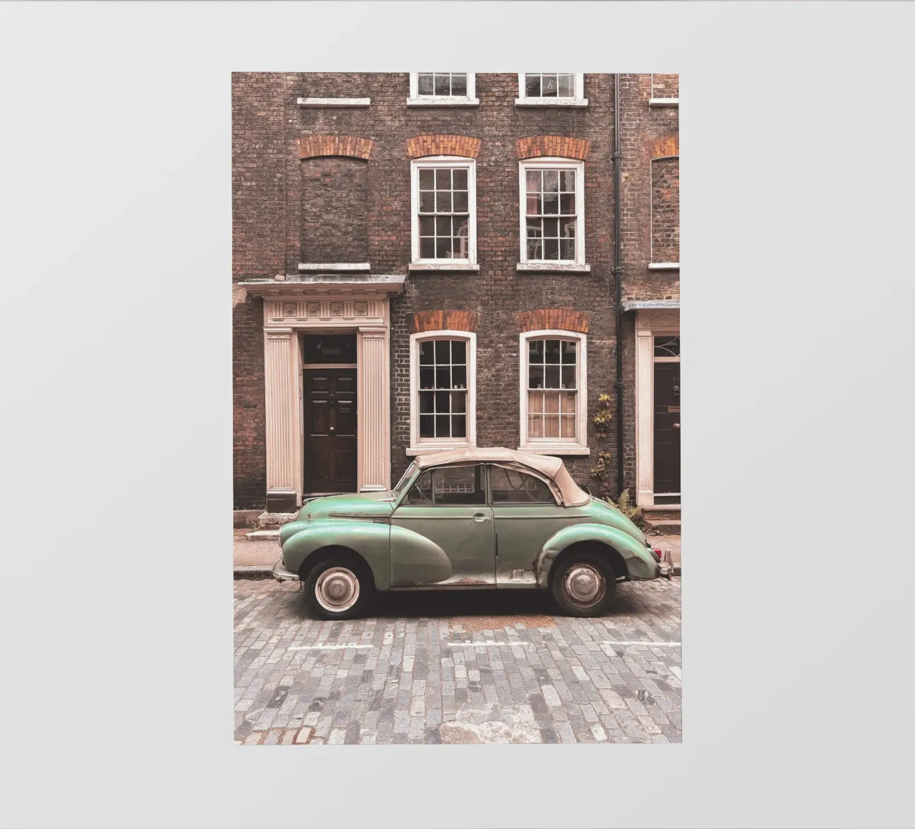 Londra, Inghilterra I Auto d'epoca retrò telo in pvc da Julie Travel Photography