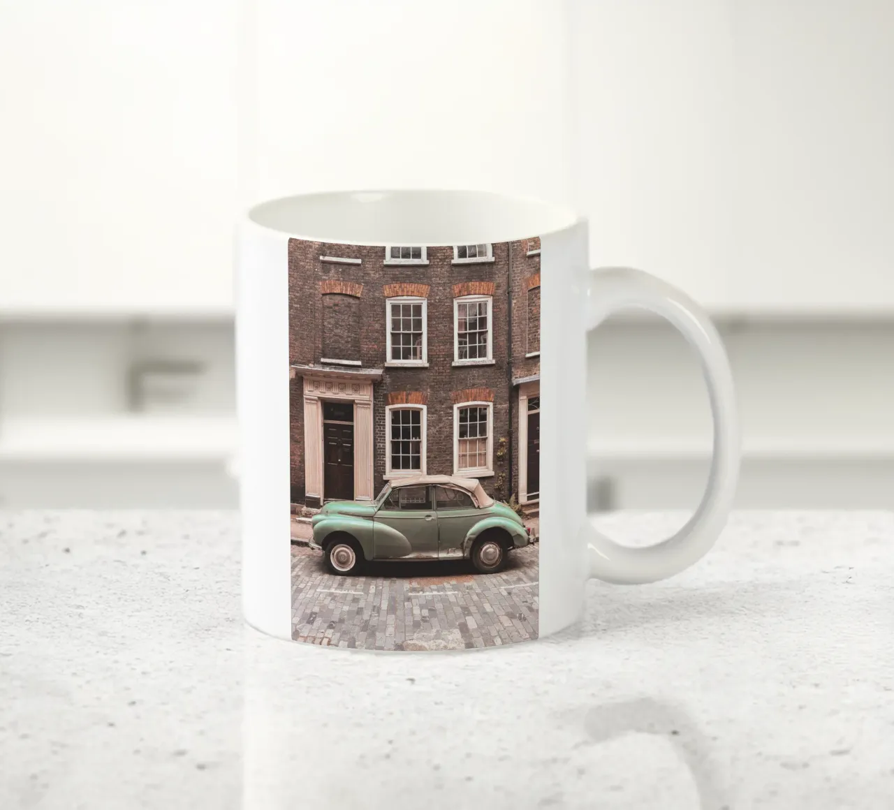 Londra, Inghilterra I Auto d'epoca retrò tazza in ceramica da Julie Travel Photography