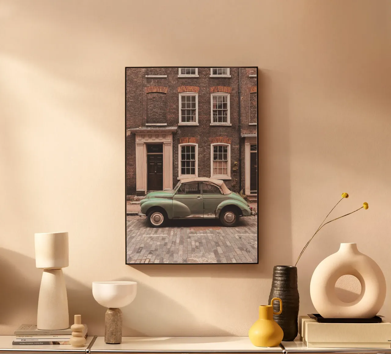 Londra, Inghilterra I Auto d'epoca retrò pannello forex da Julie Travel Photography