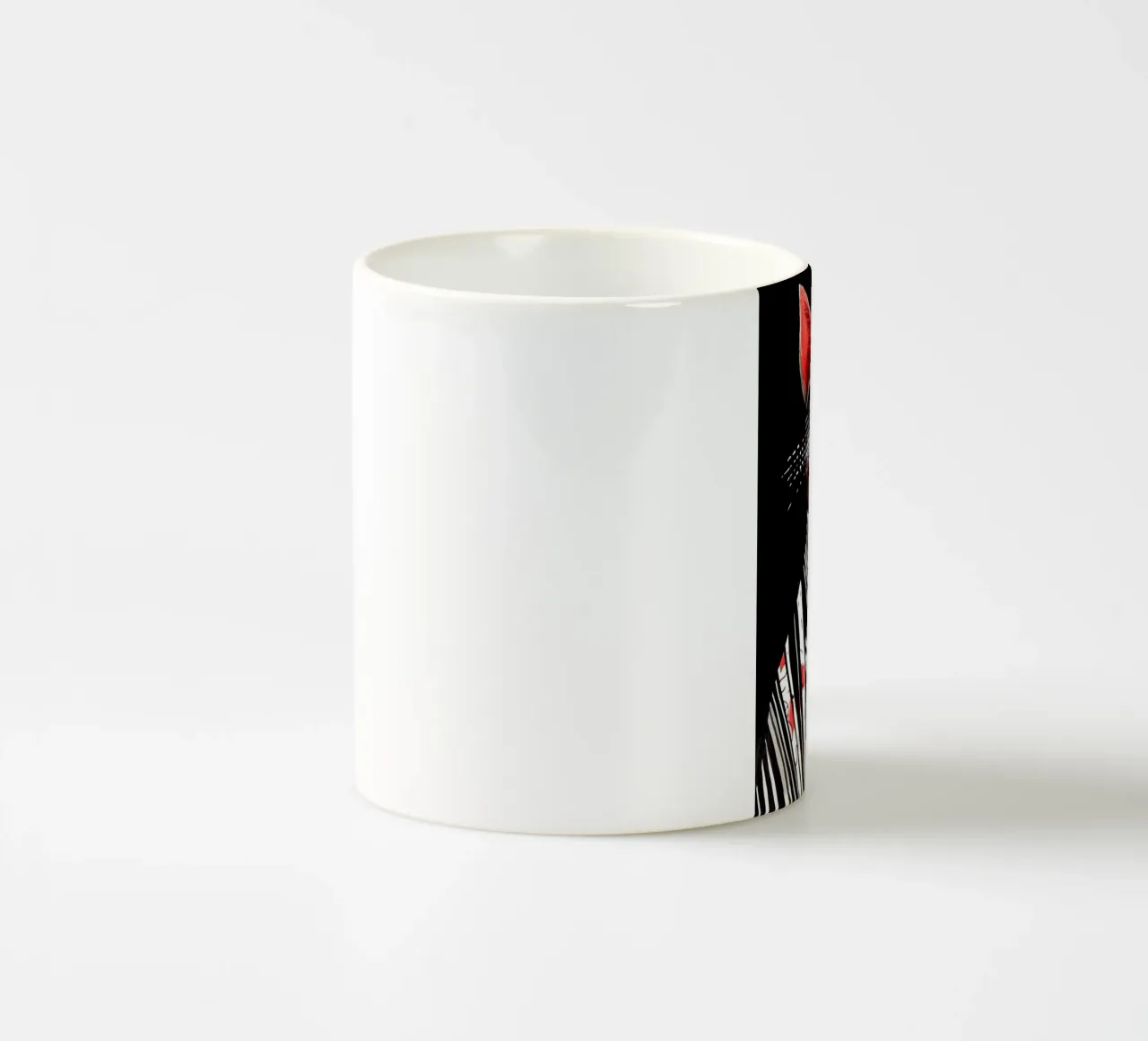 Gatto acquerello Stella tazza in ceramica da Justyna Jaszke JBJart