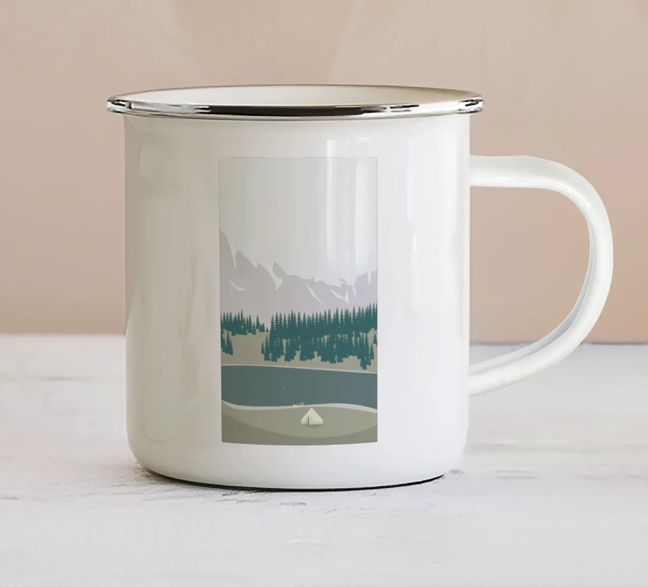 Lejr taza de esmalte de Swen Swensøn