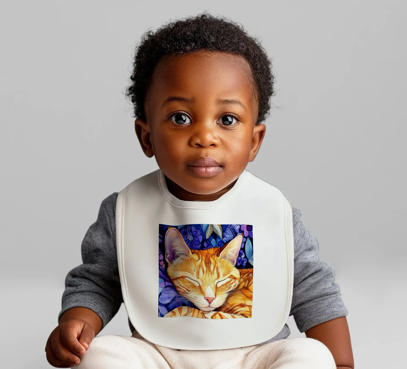 Gatto zenzero Thor bavaglino da Justyna Jaszke JBJart