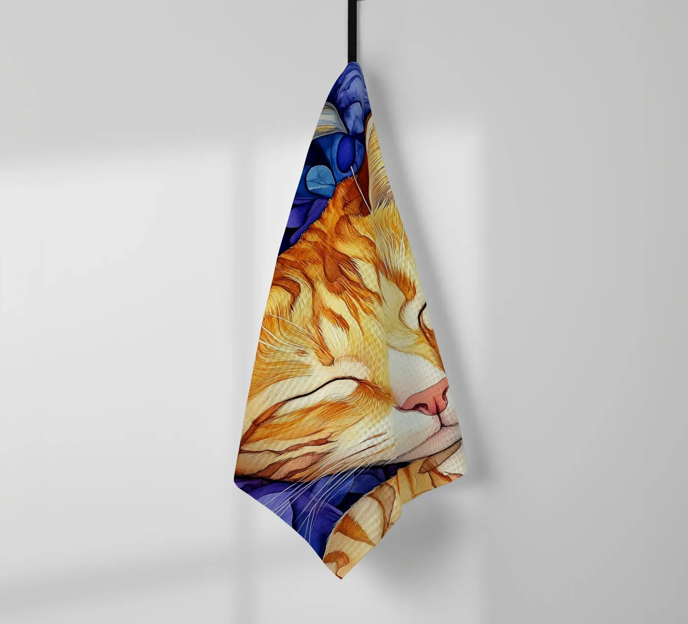 Chat roux Thor torchon de Justyna Jaszke JBJart