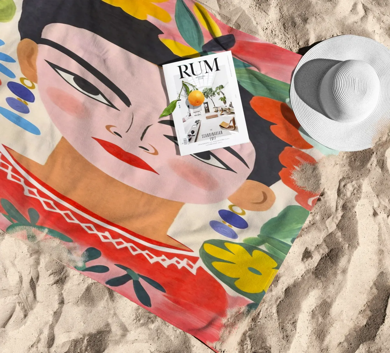 Ragazza messicana telo mare da Andrea Haase Modern Home