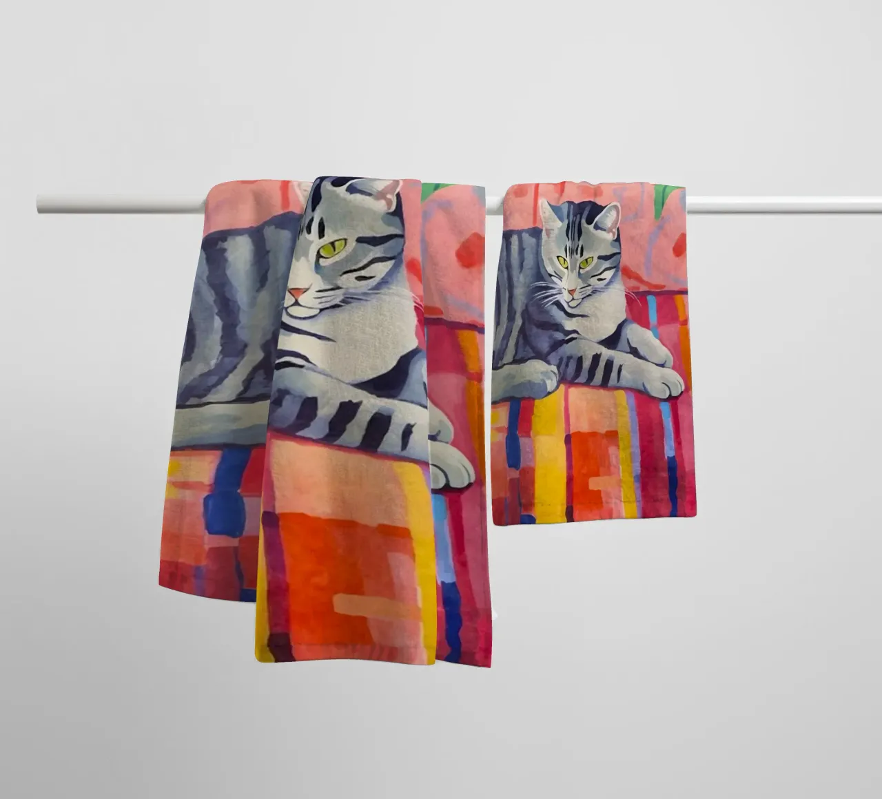 Cozy Cat Home towel by Andrea Haase Modern Home