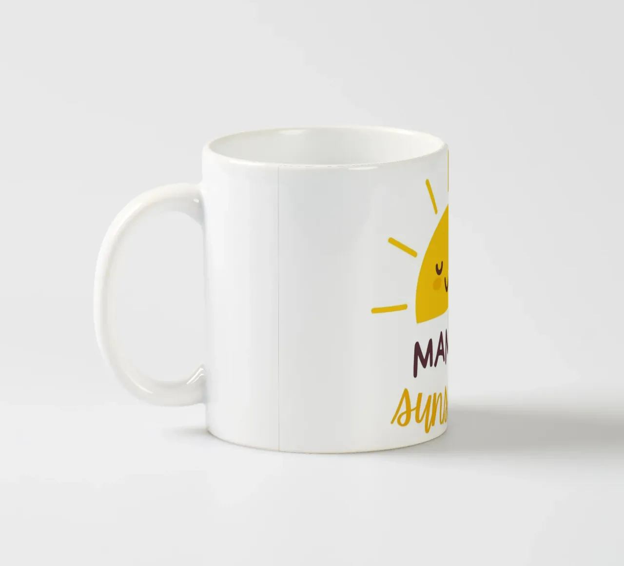 Mama's Zonneschijn - Zonnige babykamerdecoratie keramische mok van KidzStudio