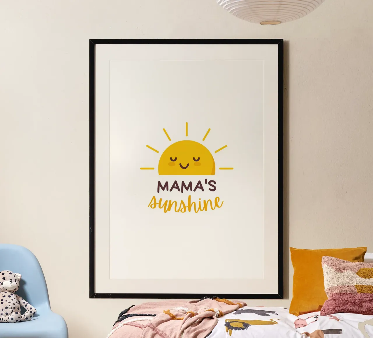 Mama's Sunshine - Decorazione solare per la cameretta dei bambini poster con telaio in plastica da KidzStudio