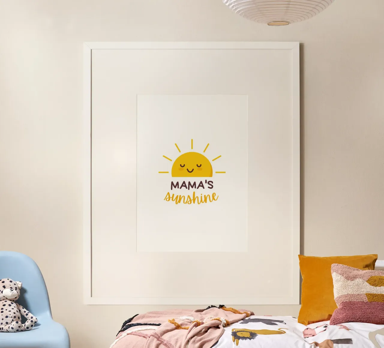 Mama's Sunshine - Decorazione solare per la cameretta dei bambini poster con telaio in plastica da KidzStudio