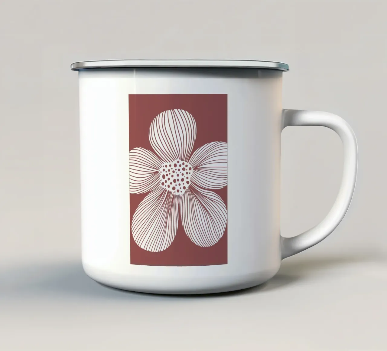Red blossom tazza in smalto da BAINAI