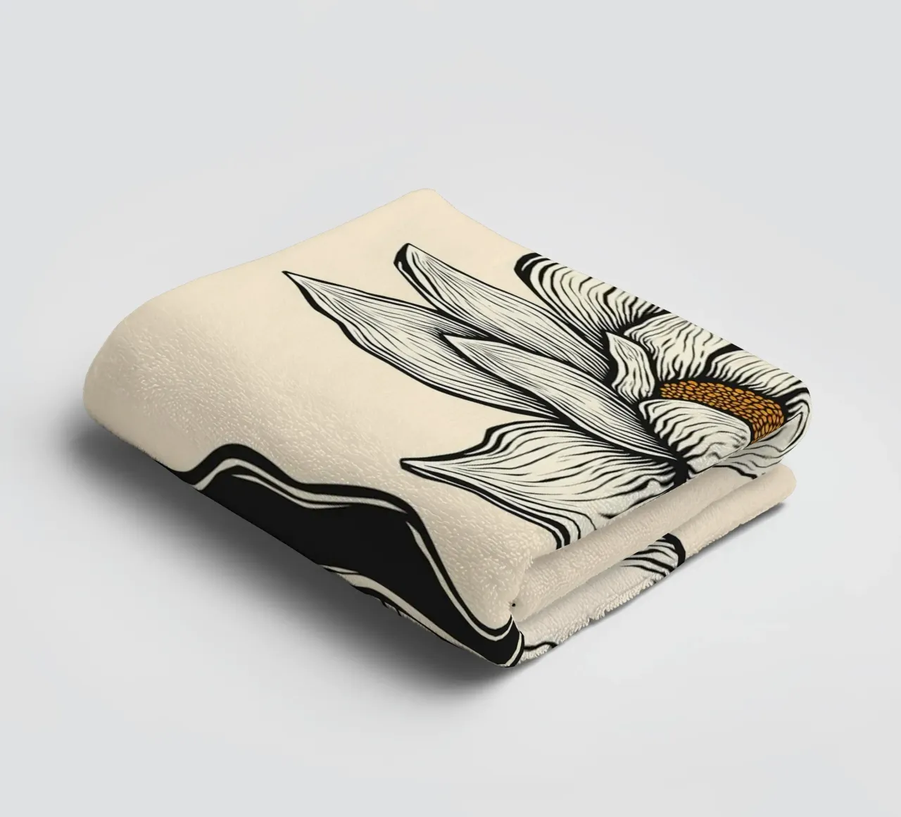 Elegant Lotus asciugamano da bagno da Indigo Rain