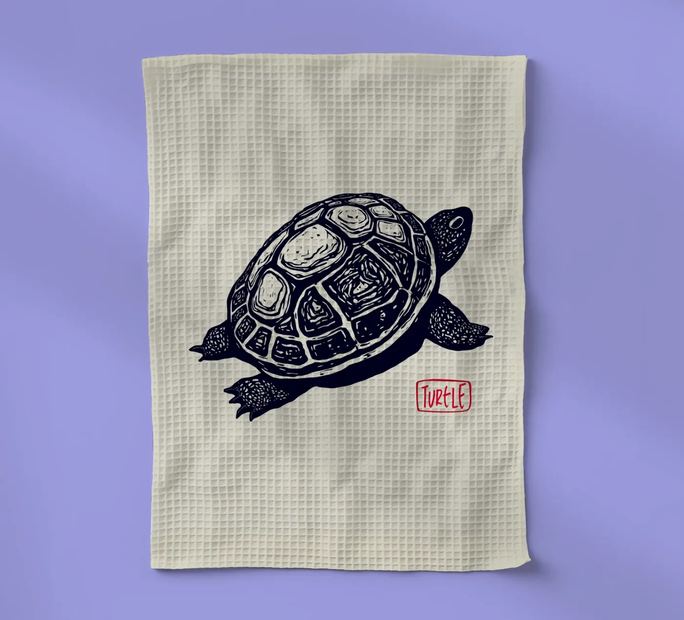 Timeless Turtle torchon de Indigo Rain