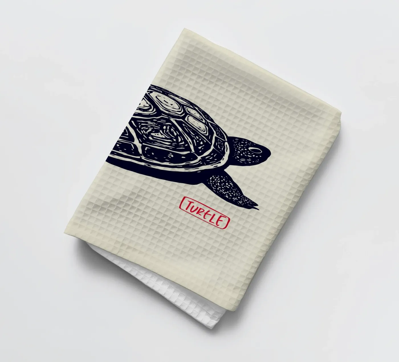 Timeless Turtle torchon de Indigo Rain